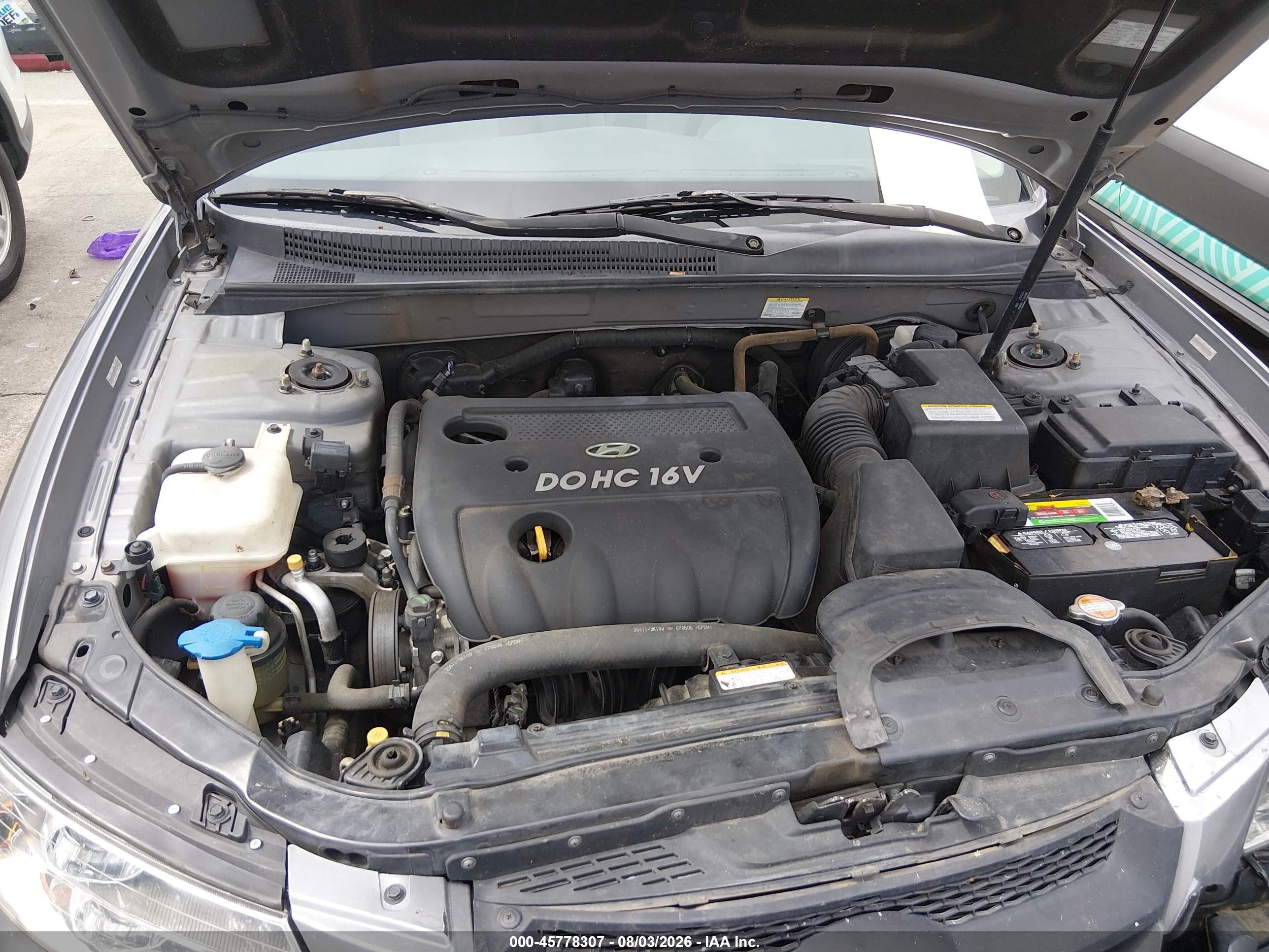 2008 Hyundai Sonata Gls Gray vin: 5NPET46C28H369740