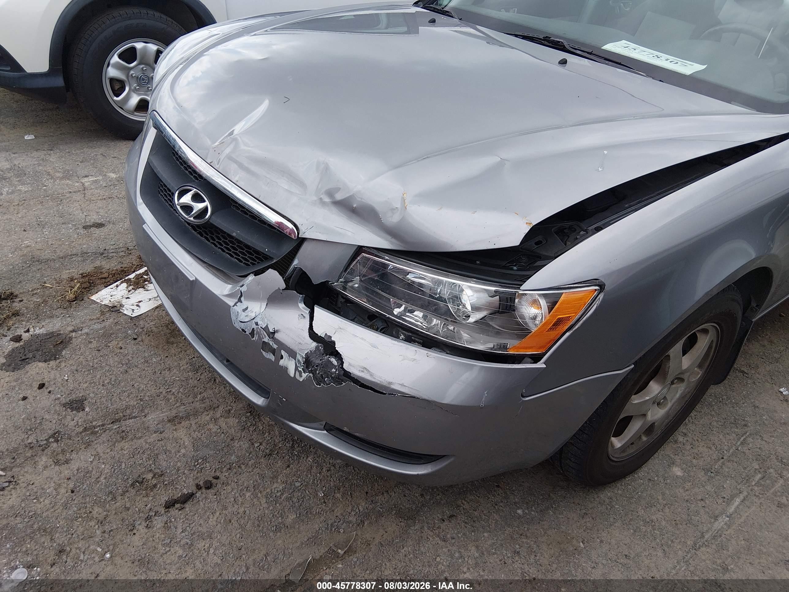 2008 Hyundai Sonata Gls Gray vin: 5NPET46C28H369740