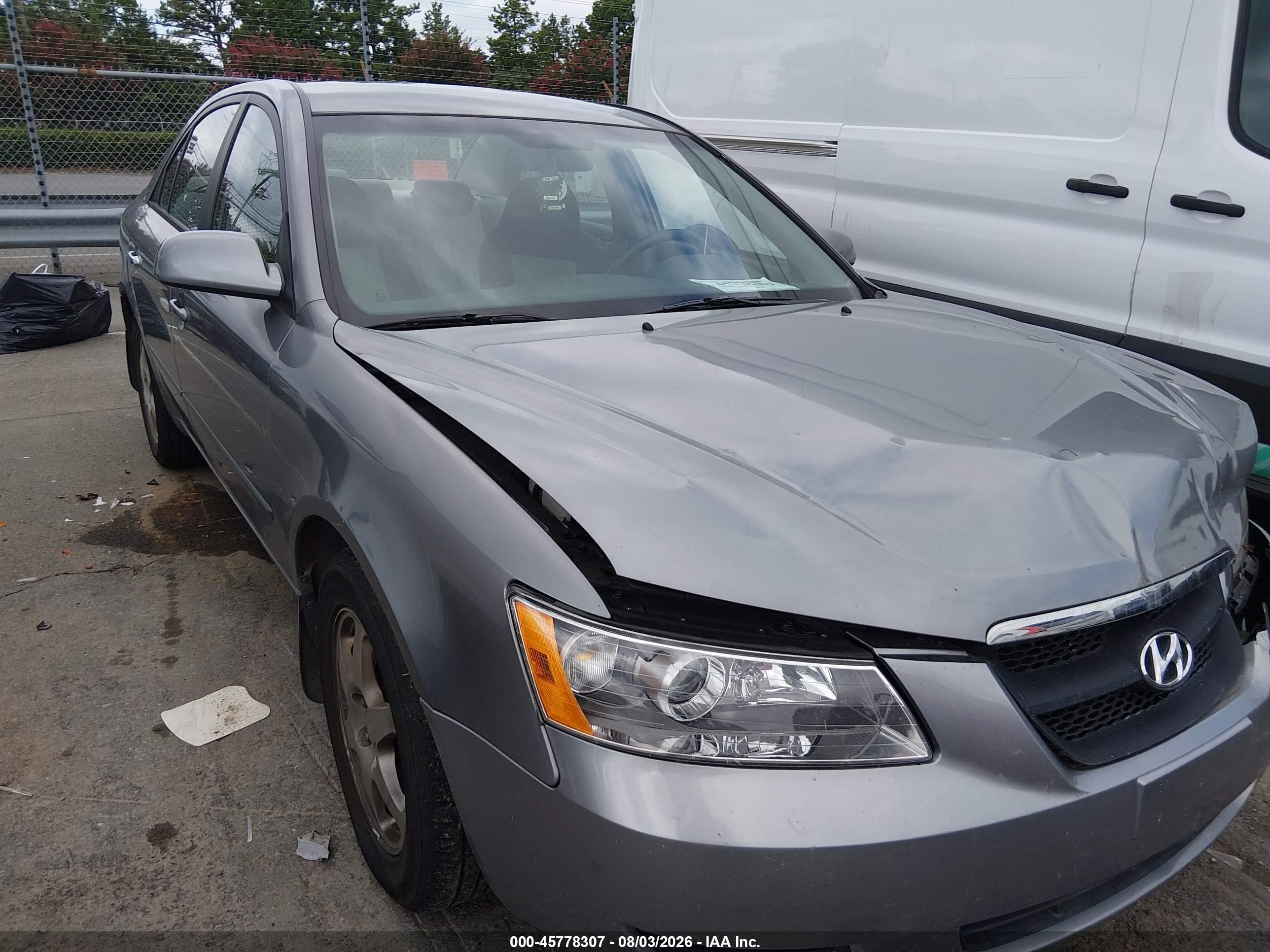 2008 Hyundai Sonata Gls Gray vin: 5NPET46C28H369740