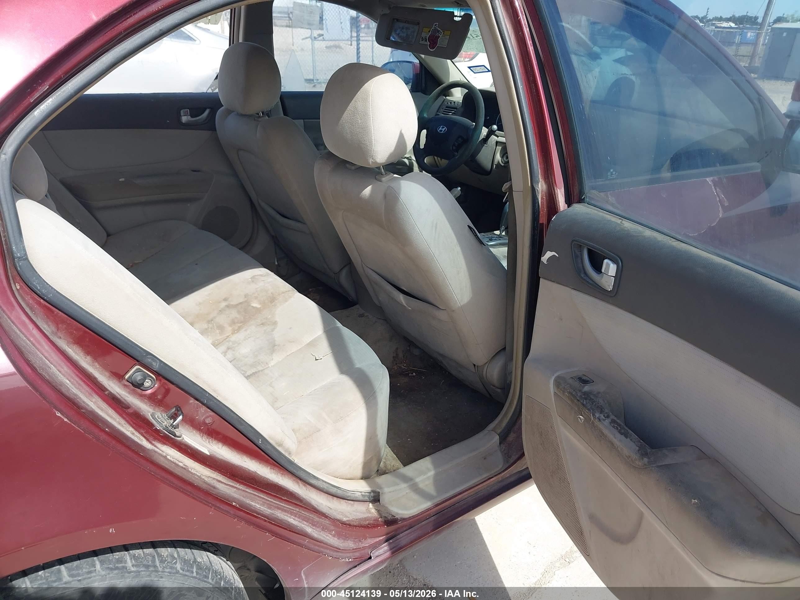 2008 Hyundai Sonata Gls Maroon vin: 5NPET46C28H380396