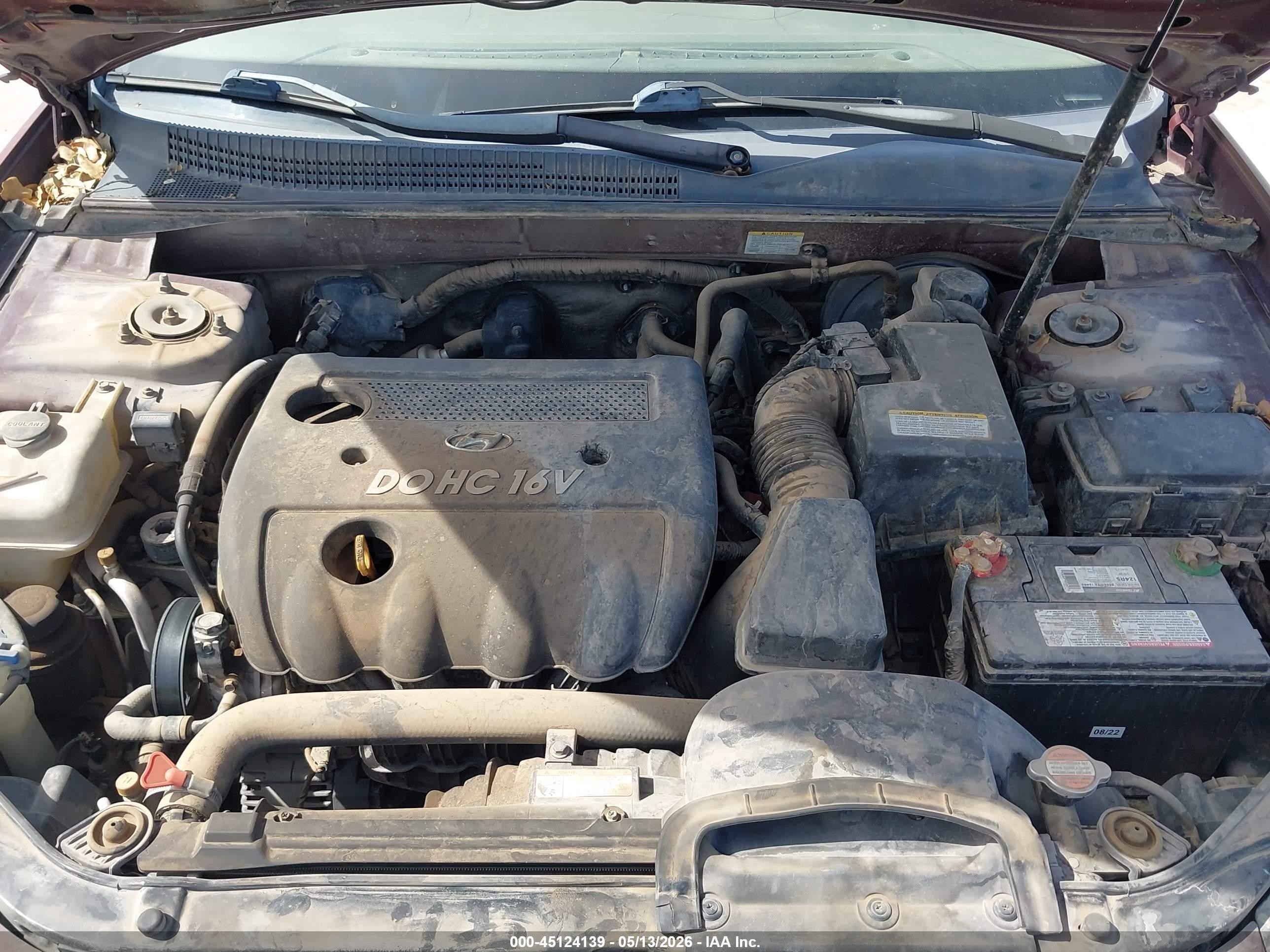 2008 Hyundai Sonata Gls Maroon vin: 5NPET46C28H380396