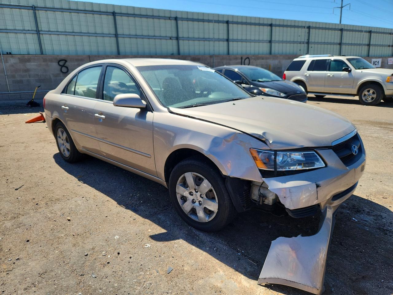2008 Hyundai Sonata Gls Gold vin: 5NPET46C28H393150