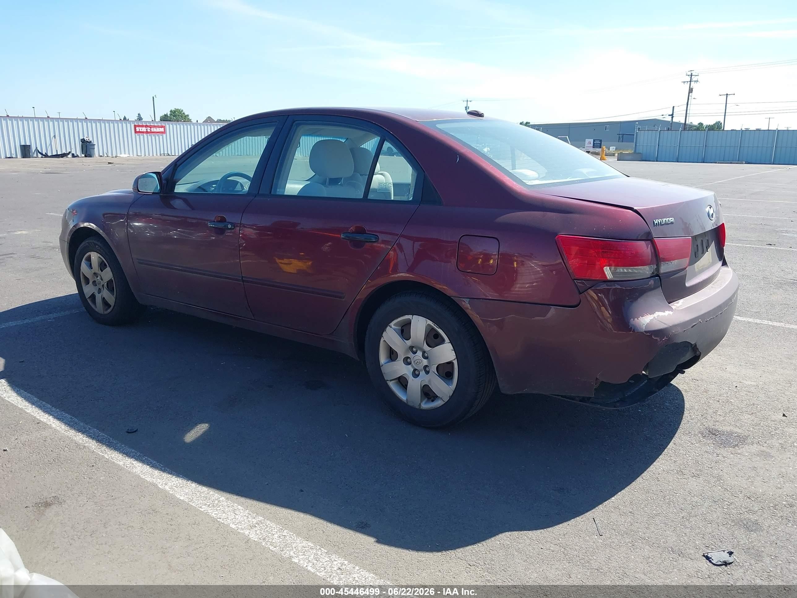 2008 Hyundai Sonata Gls Red vin: 5NPET46C28H399224