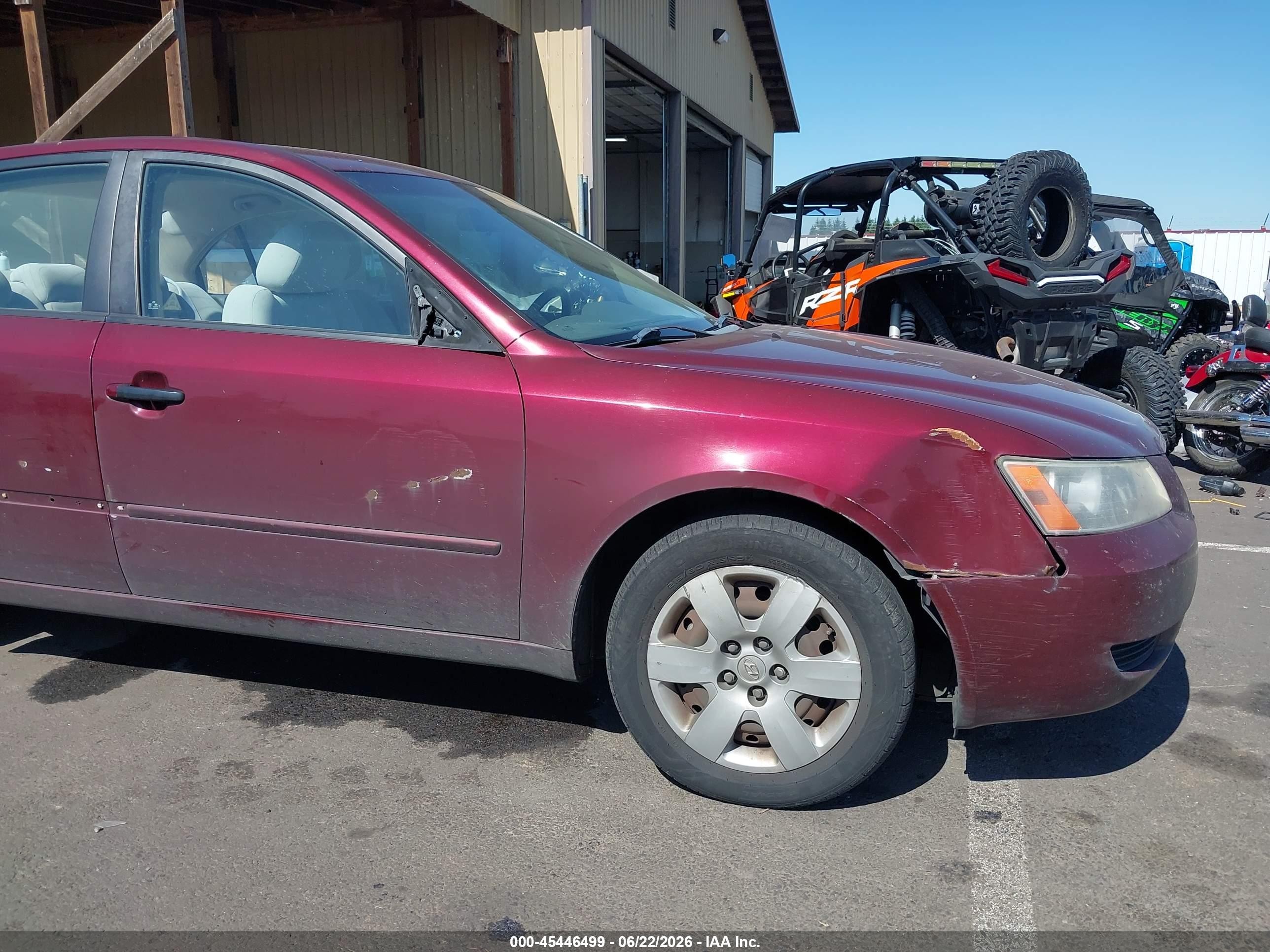 2008 Hyundai Sonata Gls Red vin: 5NPET46C28H399224