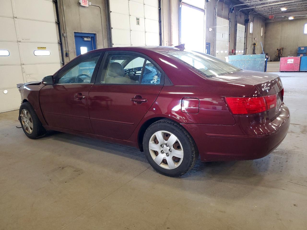2009 Hyundai Sonata Gls Burgundy vin: 5NPET46C29H435298