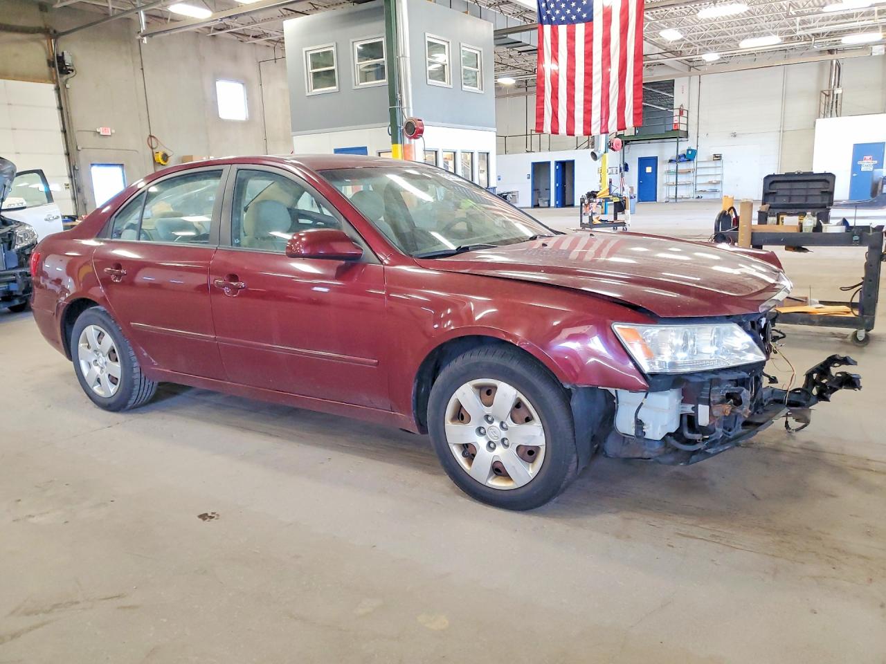 2009 Hyundai Sonata Gls Burgundy vin: 5NPET46C29H435298
