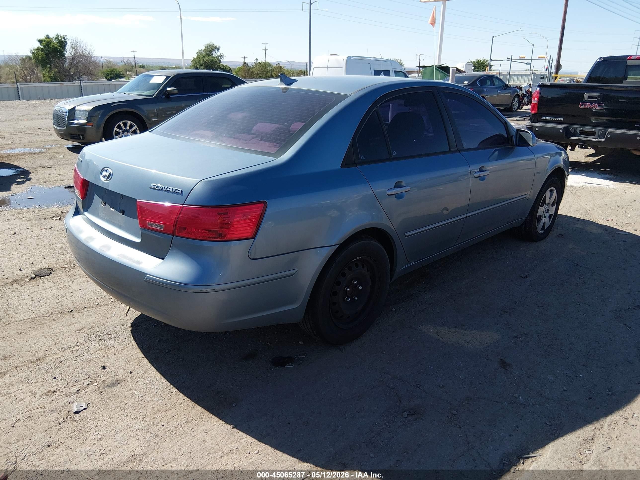 2009 Hyundai Sonata Gls Blue vin: 5NPET46C29H448276