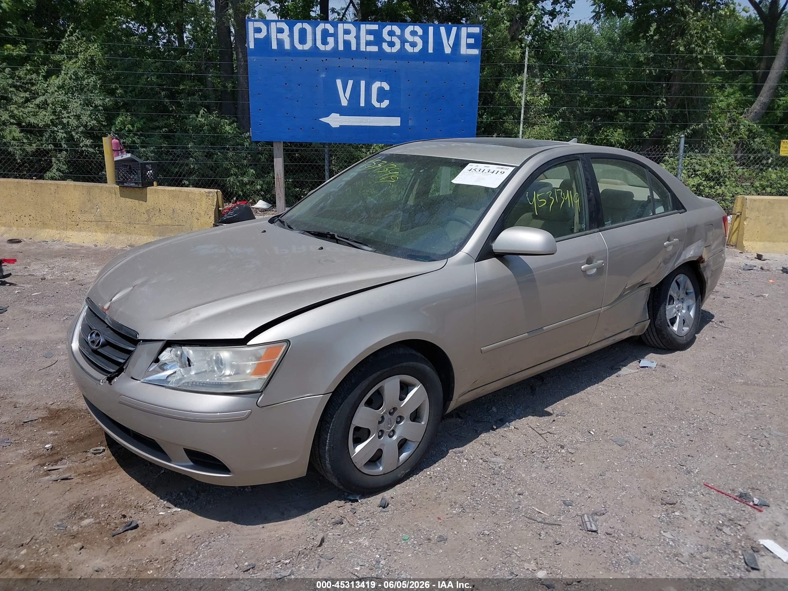 2009 Hyundai Sonata Gls Gold vin: 5NPET46C29H453574