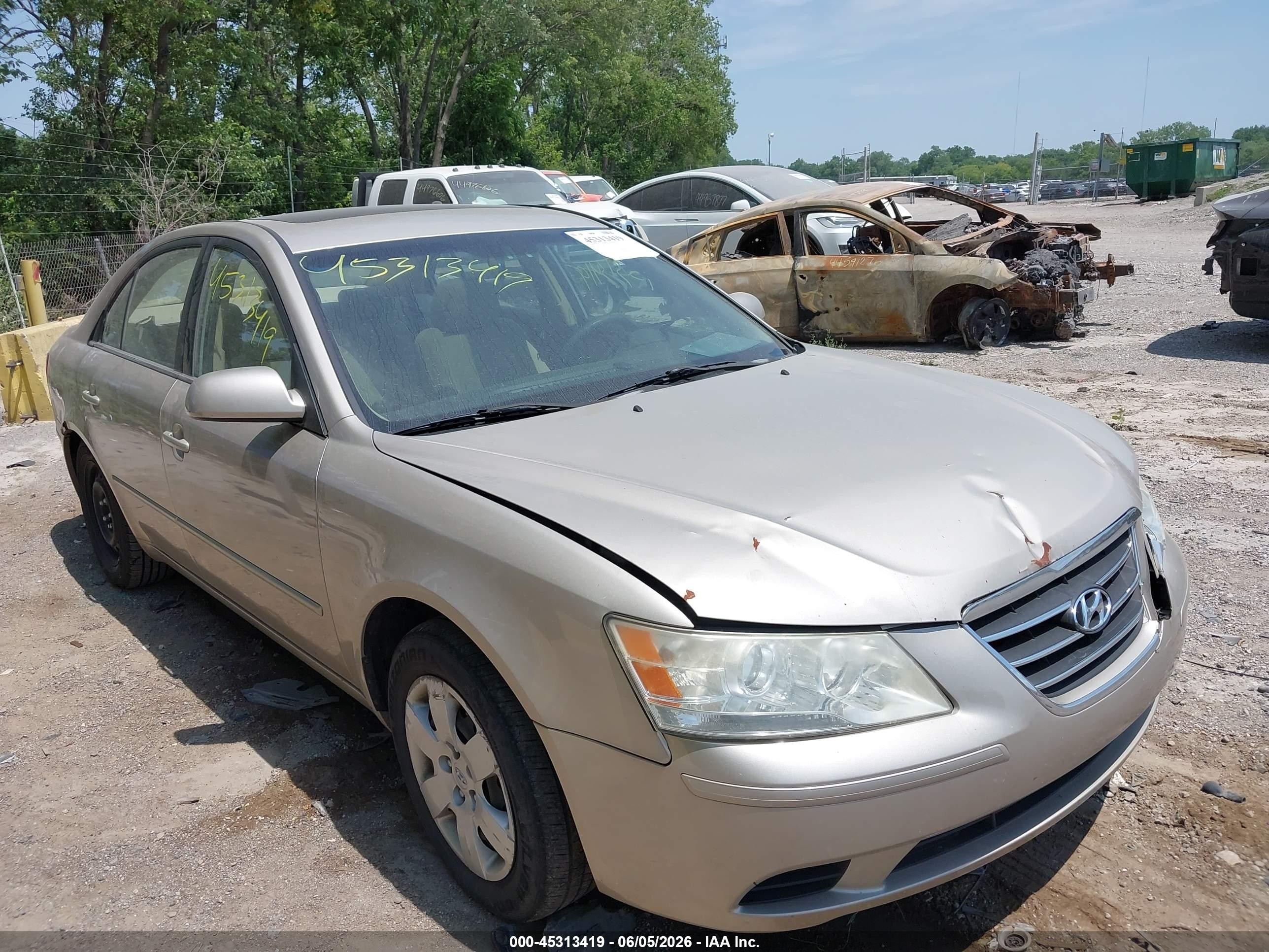 2009 Hyundai Sonata Gls Gold vin: 5NPET46C29H453574