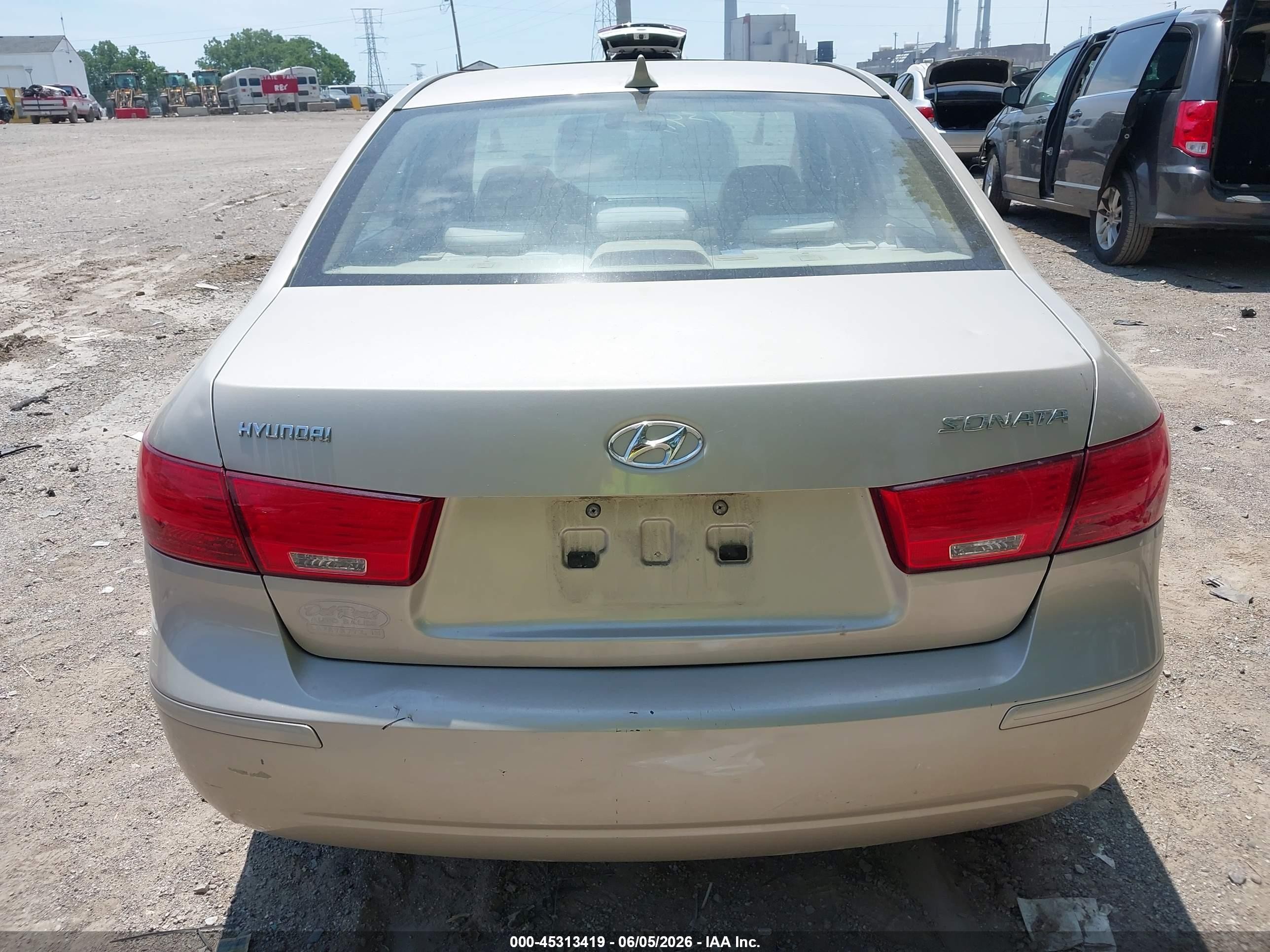 2009 Hyundai Sonata Gls Gold vin: 5NPET46C29H453574