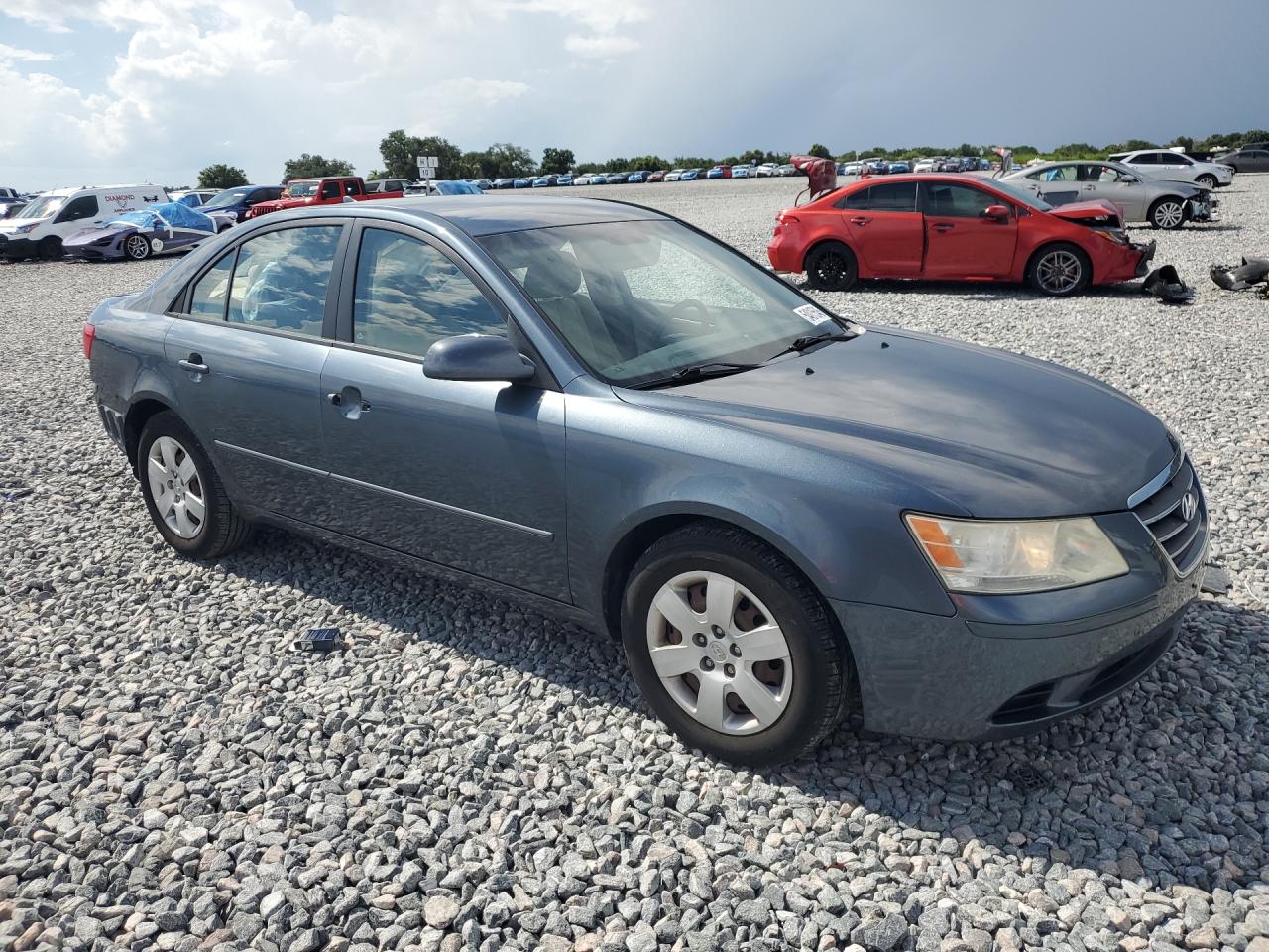 2009 Hyundai Sonata Gls Blue vin: 5NPET46C29H456216