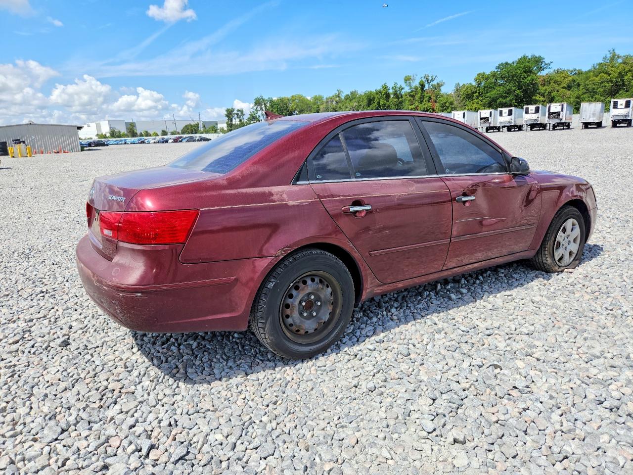 2009 Hyundai Sonata Gls Burgundy vin: 5NPET46C29H483920
