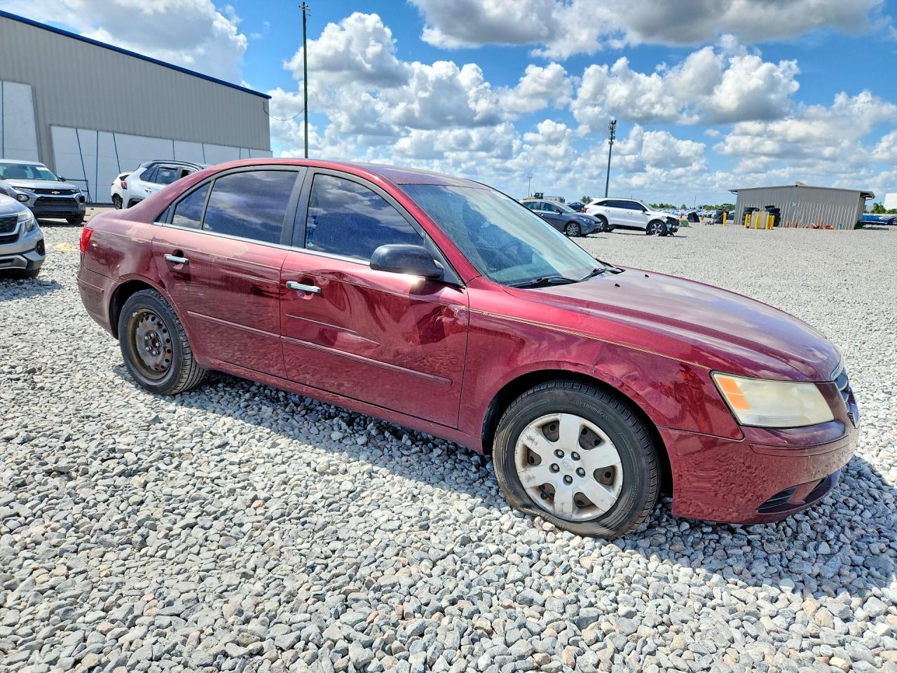 2009 Hyundai Sonata Gls Burgundy vin: 5NPET46C29H483920
