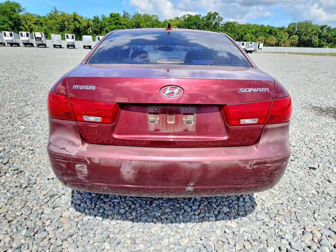 2009 Hyundai Sonata Gls Burgundy vin: 5NPET46C29H483920