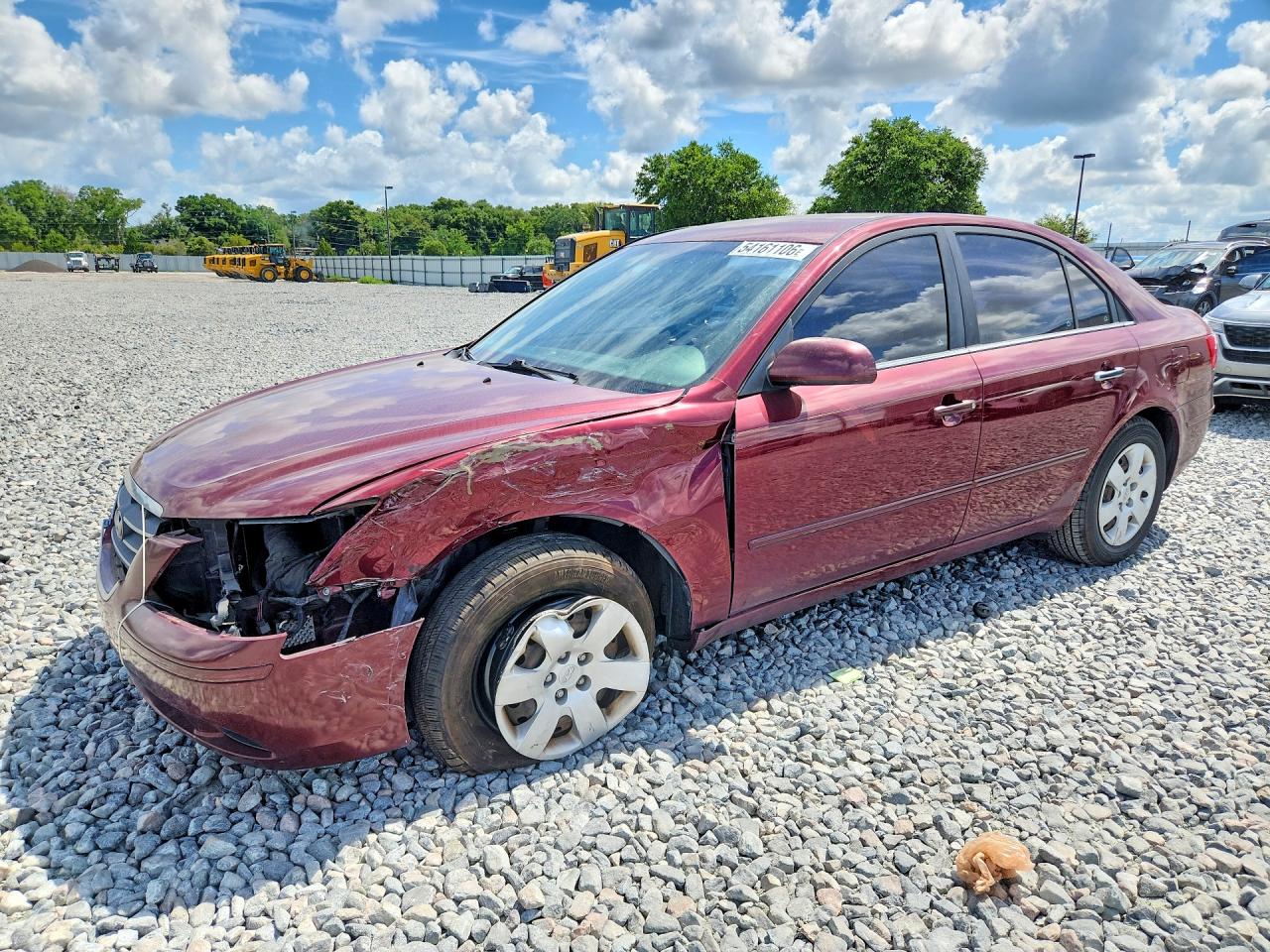 2009 Hyundai Sonata Gls Burgundy vin: 5NPET46C29H483920