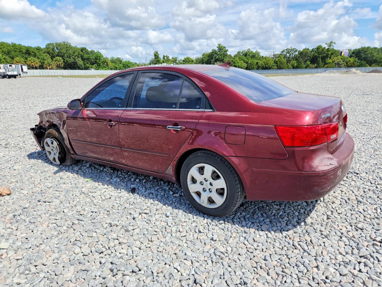 2009 Hyundai Sonata Gls Burgundy vin: 5NPET46C29H483920