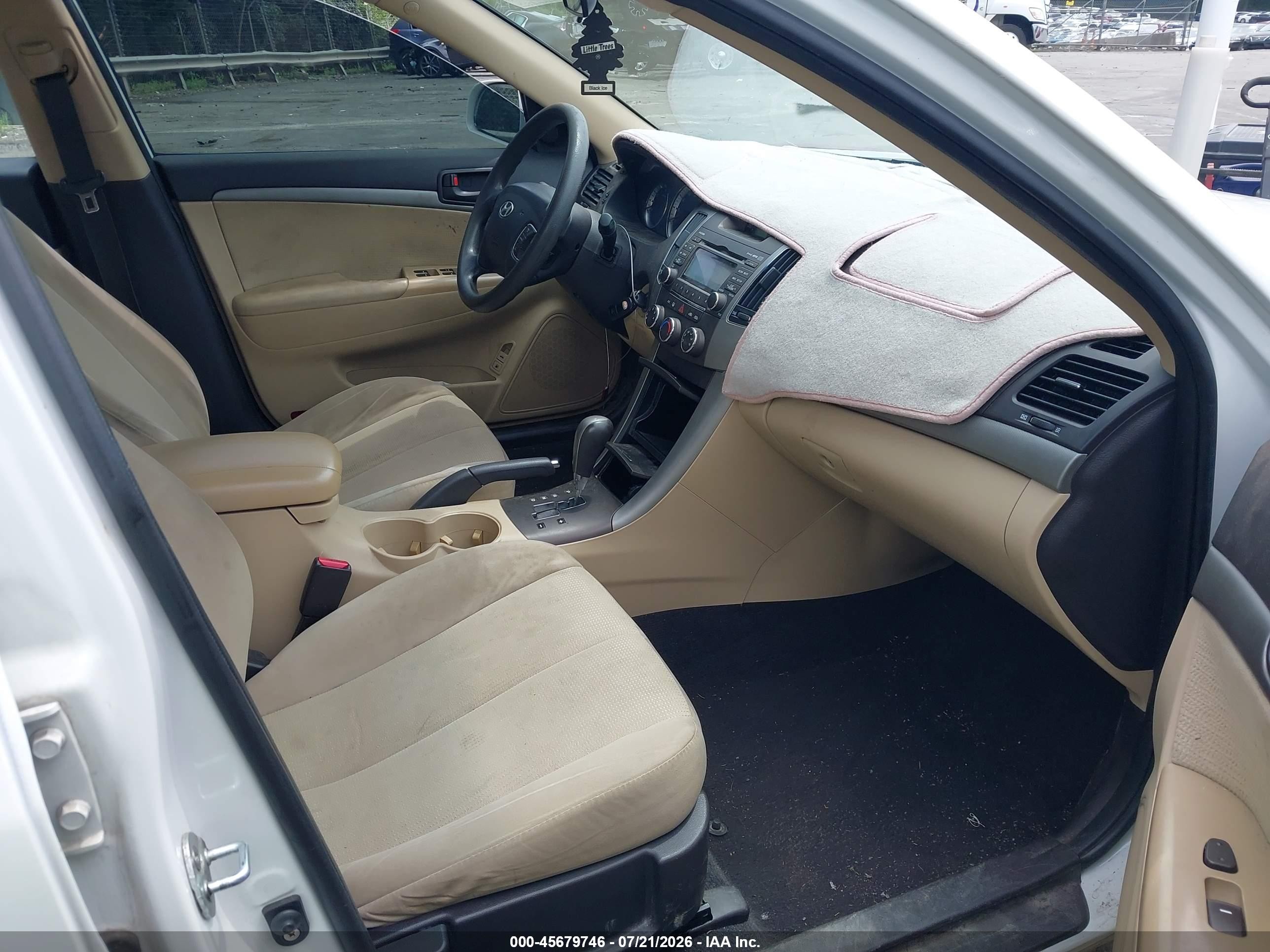2009 Hyundai Sonata Gls White vin: 5NPET46C29H509139