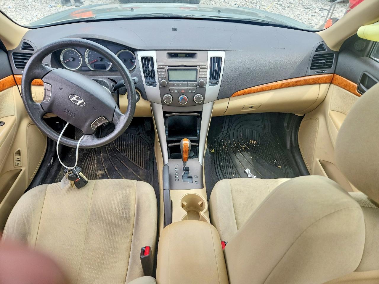 2009 Hyundai Sonata Gls Beige vin: 5NPET46C29H526247