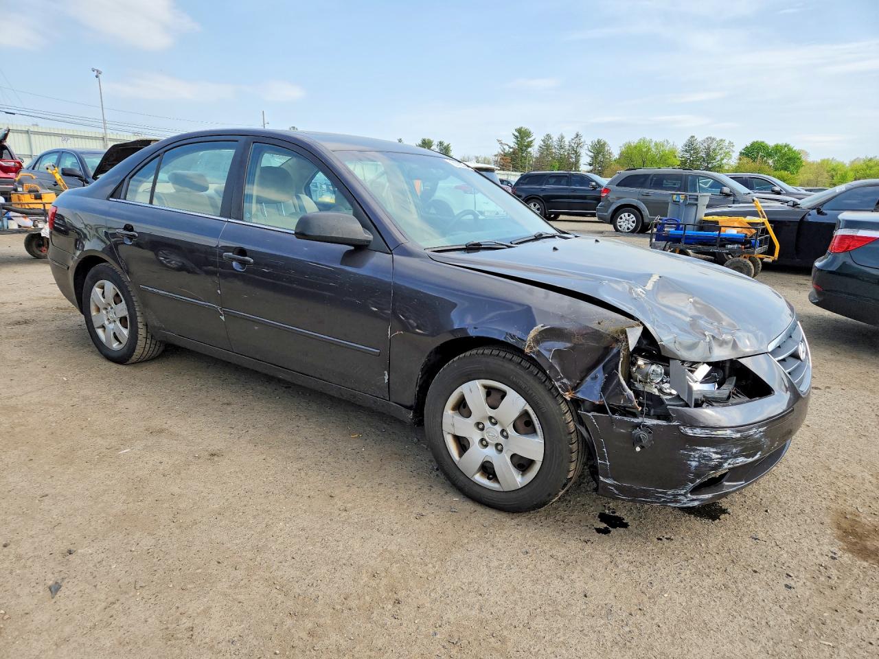 2009 Hyundai Sonata Gls Gray vin: 5NPET46C29H531125