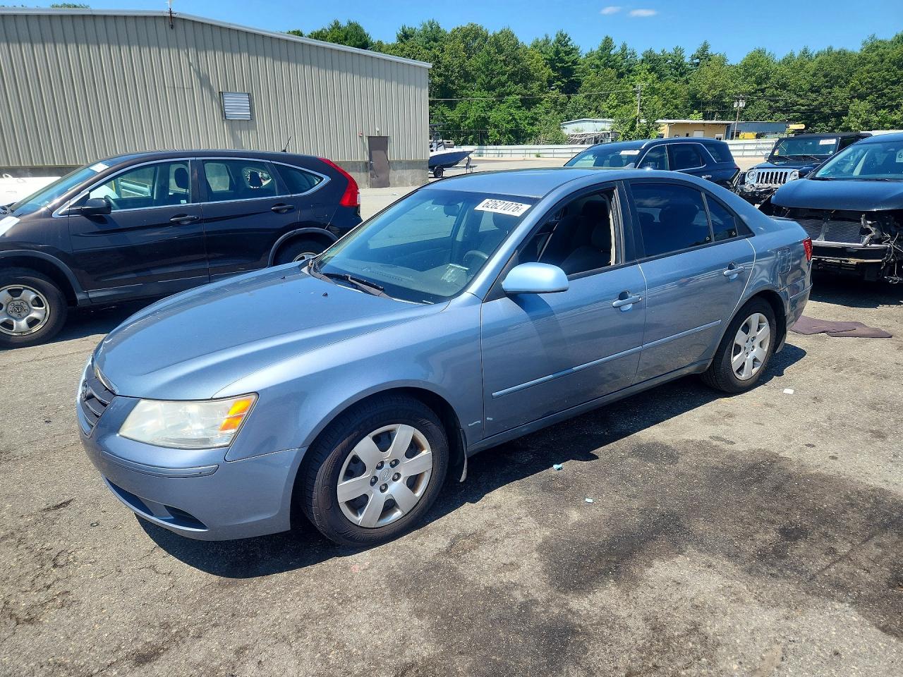 2009 Hyundai Sonata Gls Синий vin: 5NPET46C29H552119