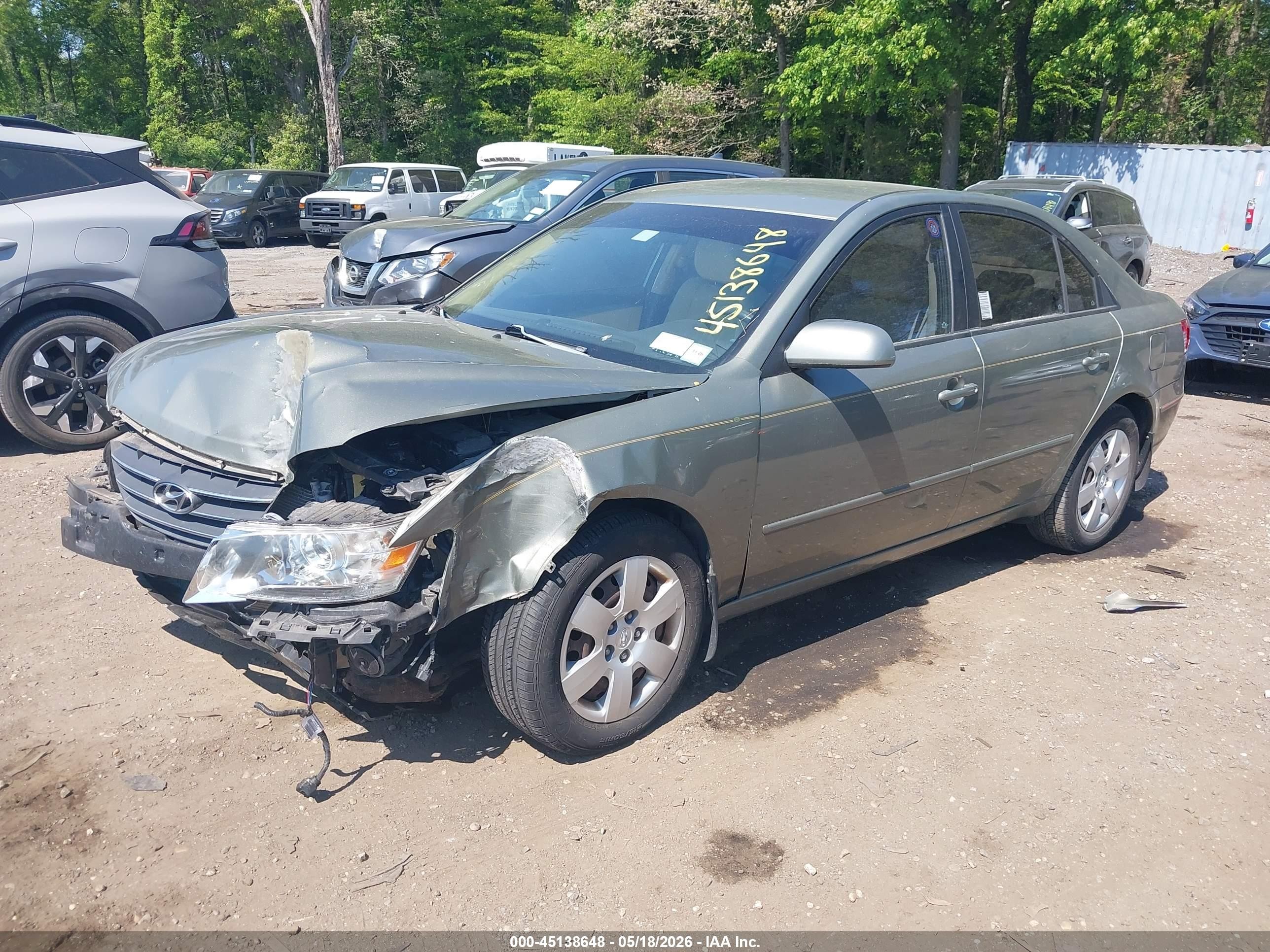 2009 Hyundai Sonata Gls Green vin: 5NPET46C29H560222