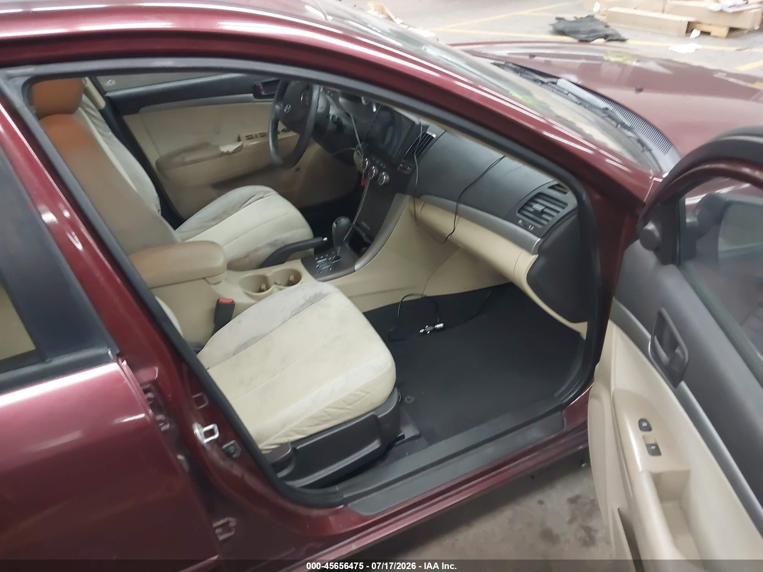2009 Hyundai Sonata Gls Red vin: 5NPET46C29H569695