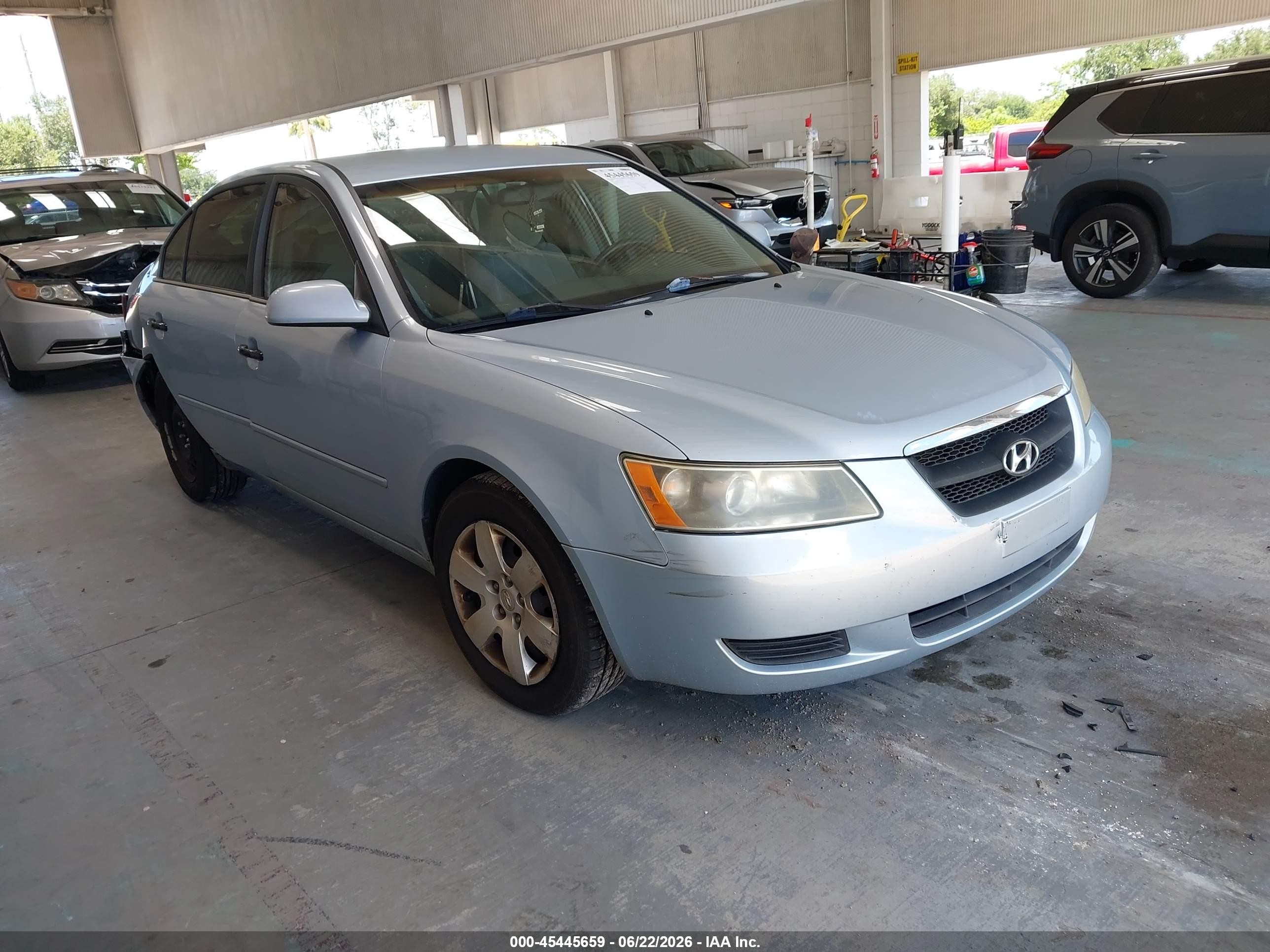 2007 Hyundai Sonata Gls/gls W/xm Blue vin: 5NPET46C37H258077