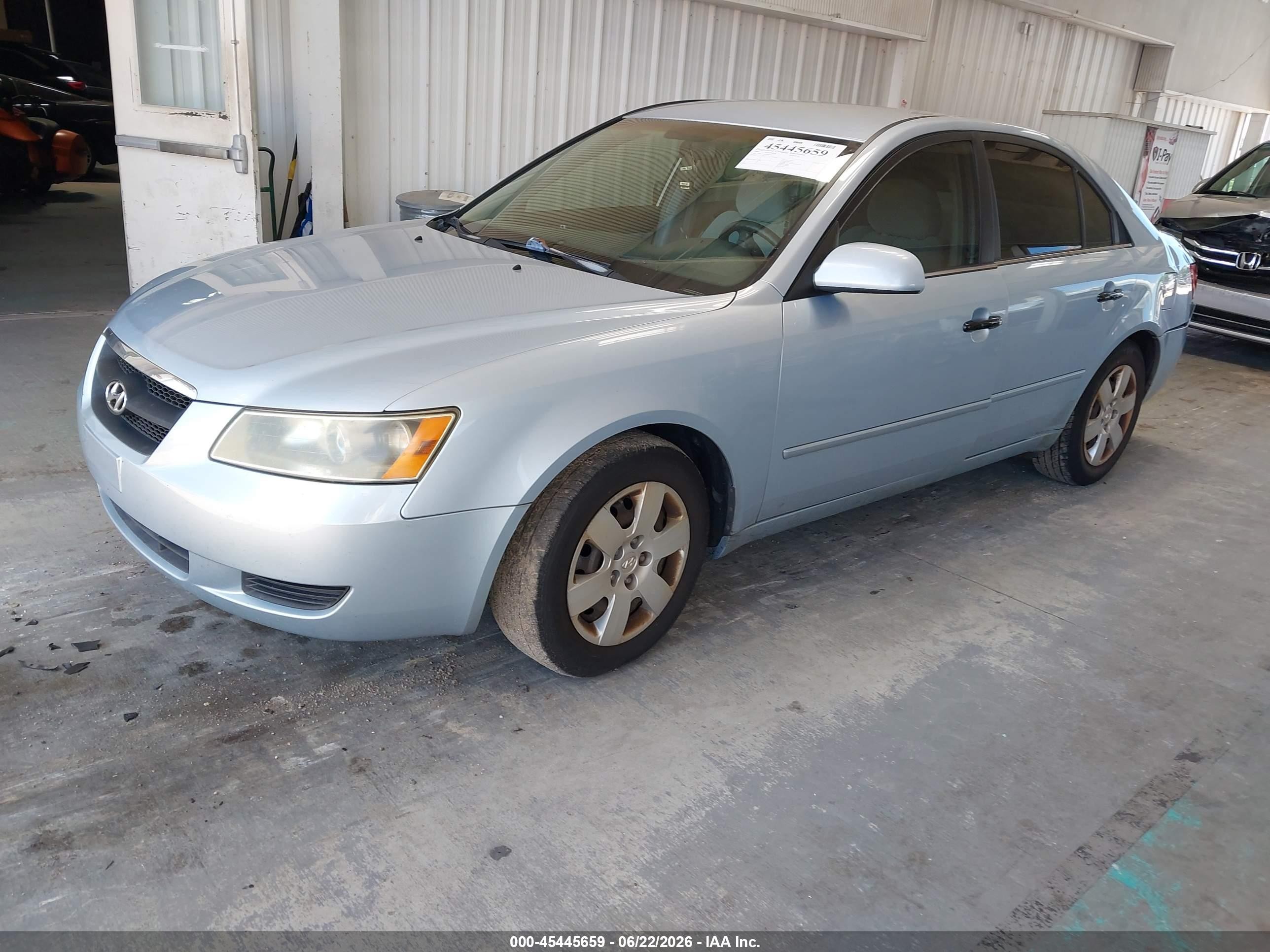 2007 Hyundai Sonata Gls/gls W/xm Blue vin: 5NPET46C37H258077