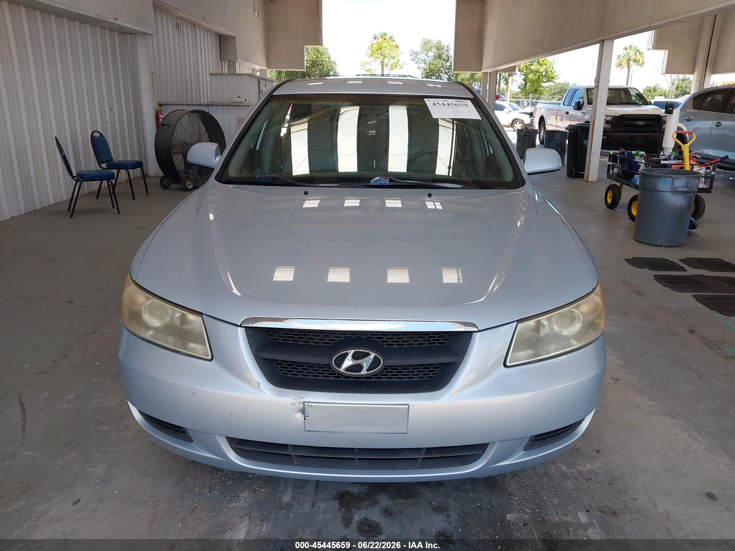 2007 Hyundai Sonata Gls/gls W/xm Blue vin: 5NPET46C37H258077