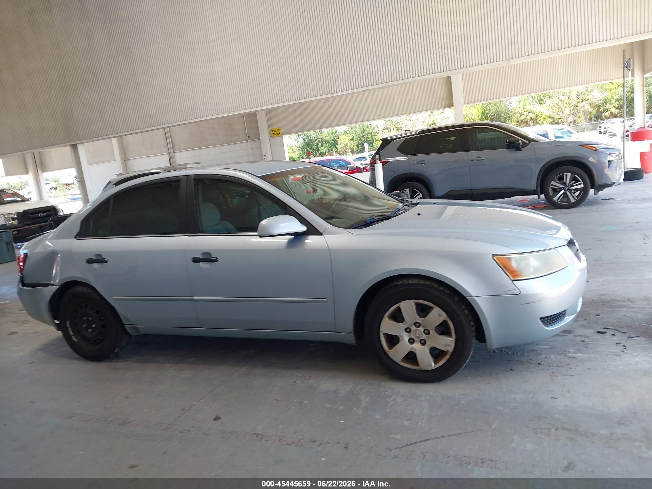2007 Hyundai Sonata Gls/gls W/xm Blue vin: 5NPET46C37H258077