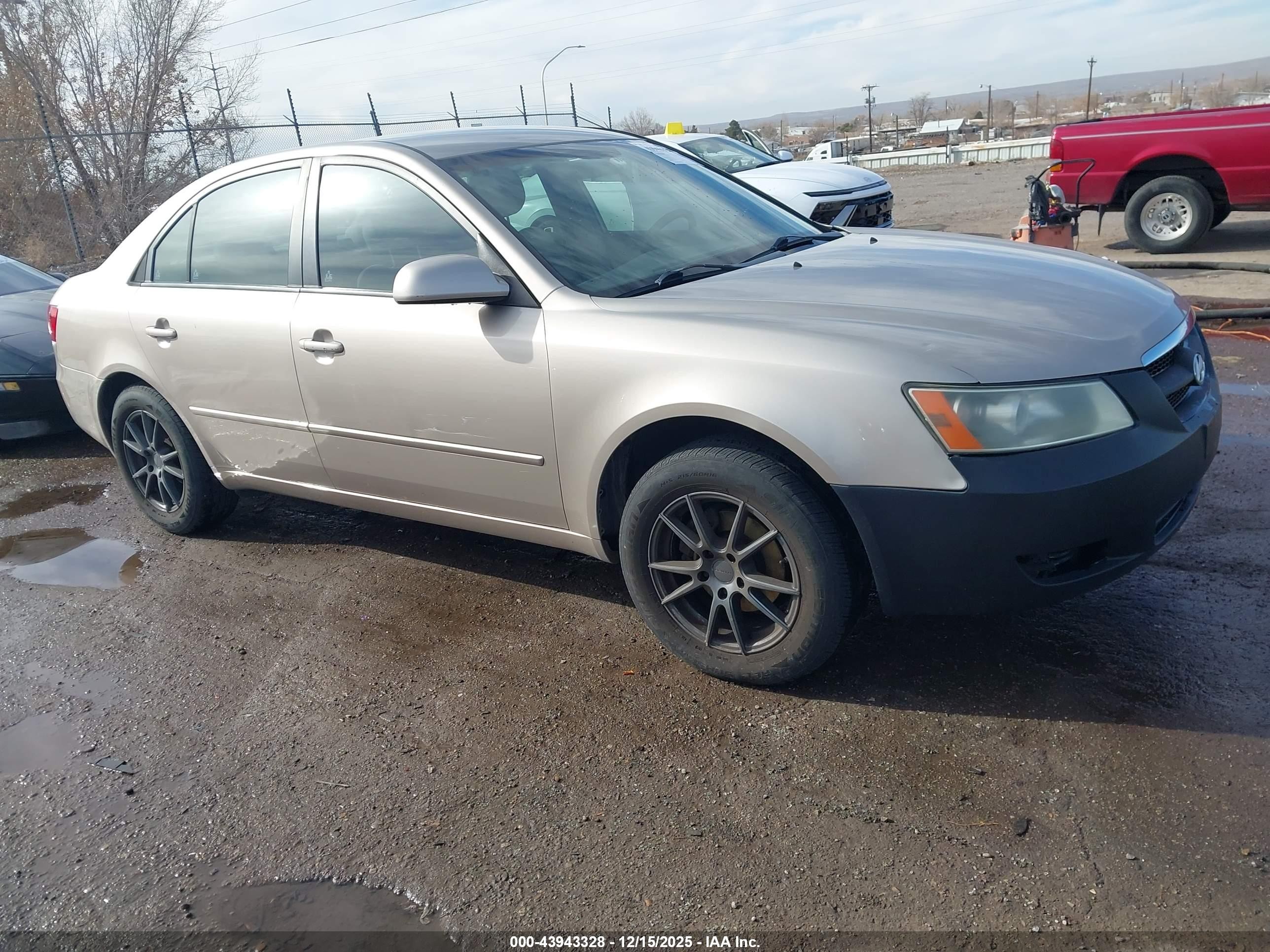 2007 Hyundai Sonata Gls Желто-коричневый vin: 5NPET46C37H288857
