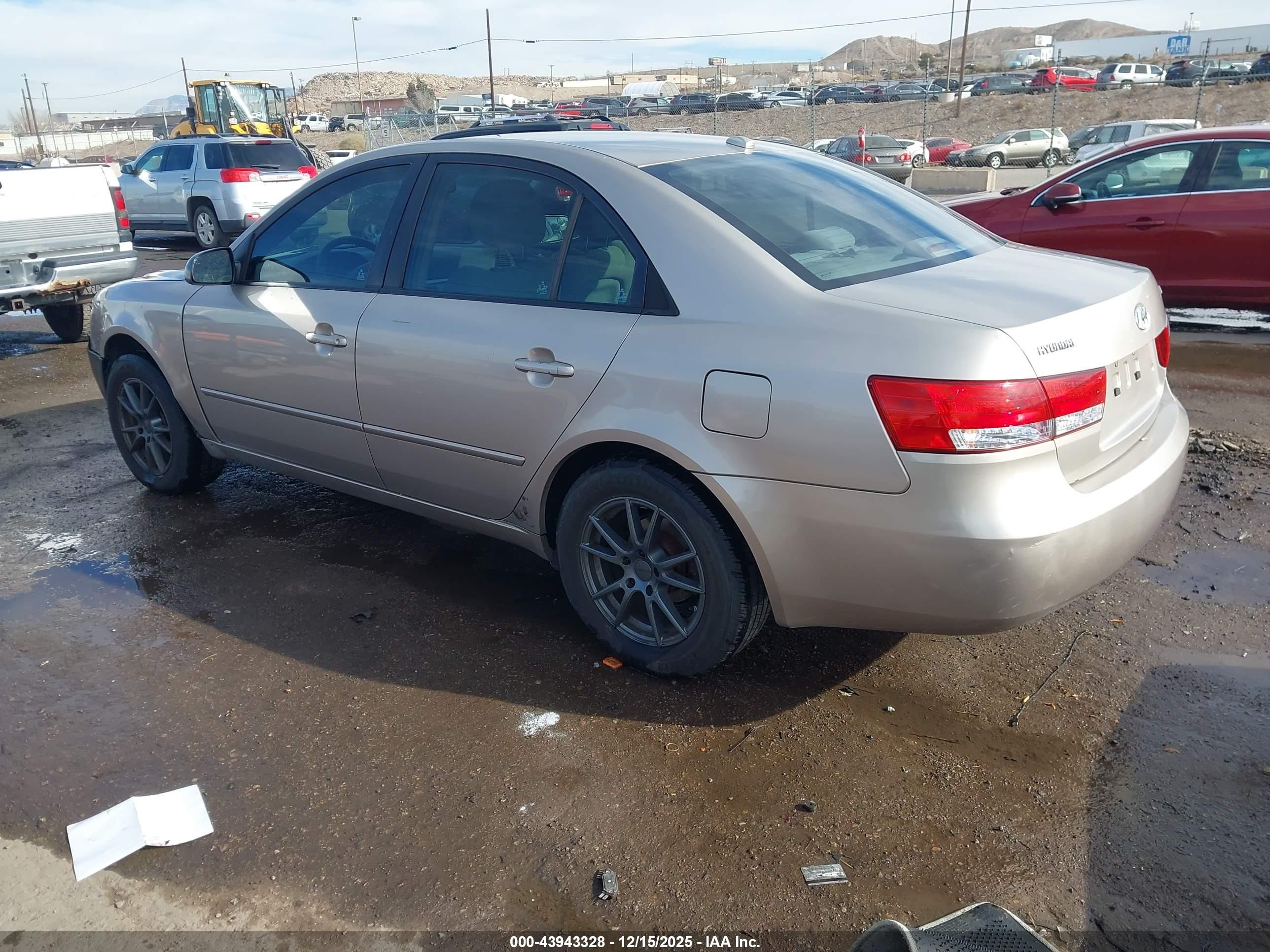 2007 Hyundai Sonata Gls Желто-коричневый vin: 5NPET46C37H288857