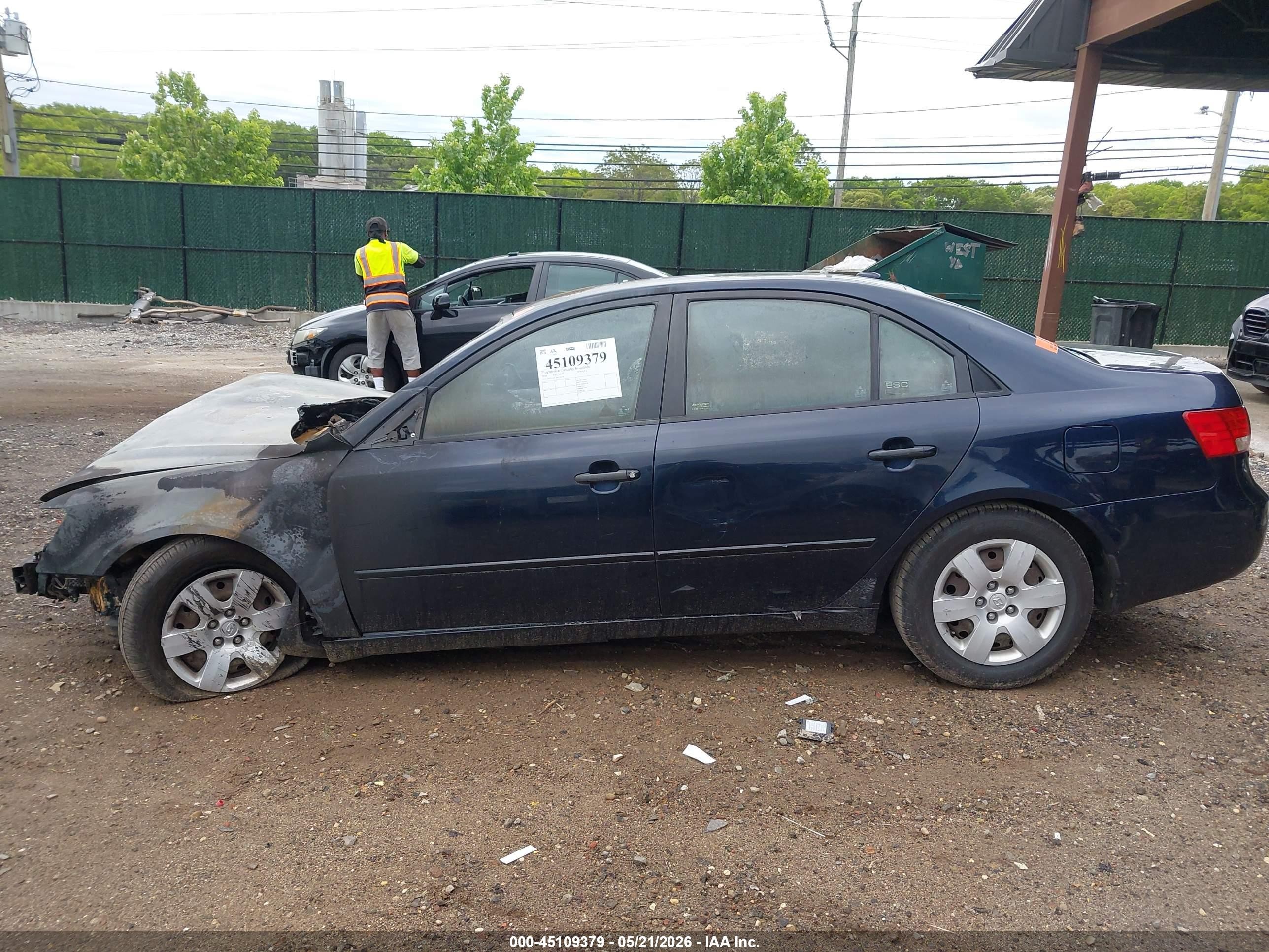 2008 Hyundai Sonata Gls Blue vin: 5NPET46C38H338254