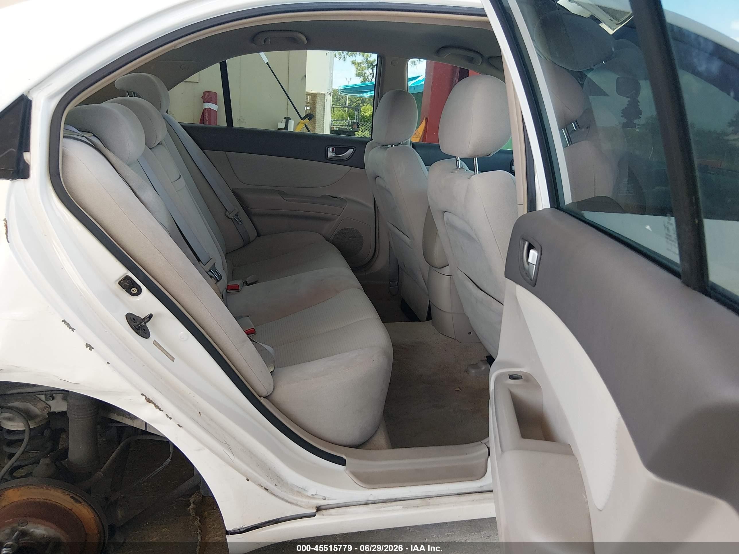 2008 Hyundai Sonata Gls White vin: 5NPET46C38H344510