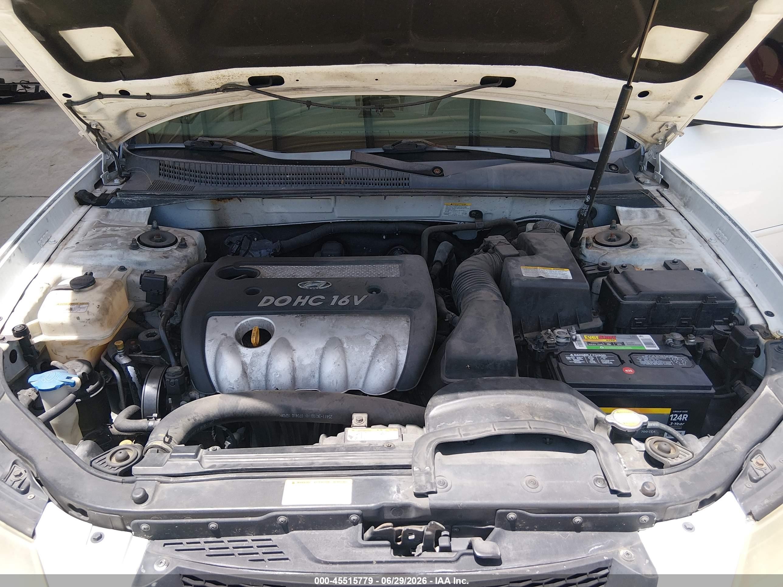 2008 Hyundai Sonata Gls White vin: 5NPET46C38H344510