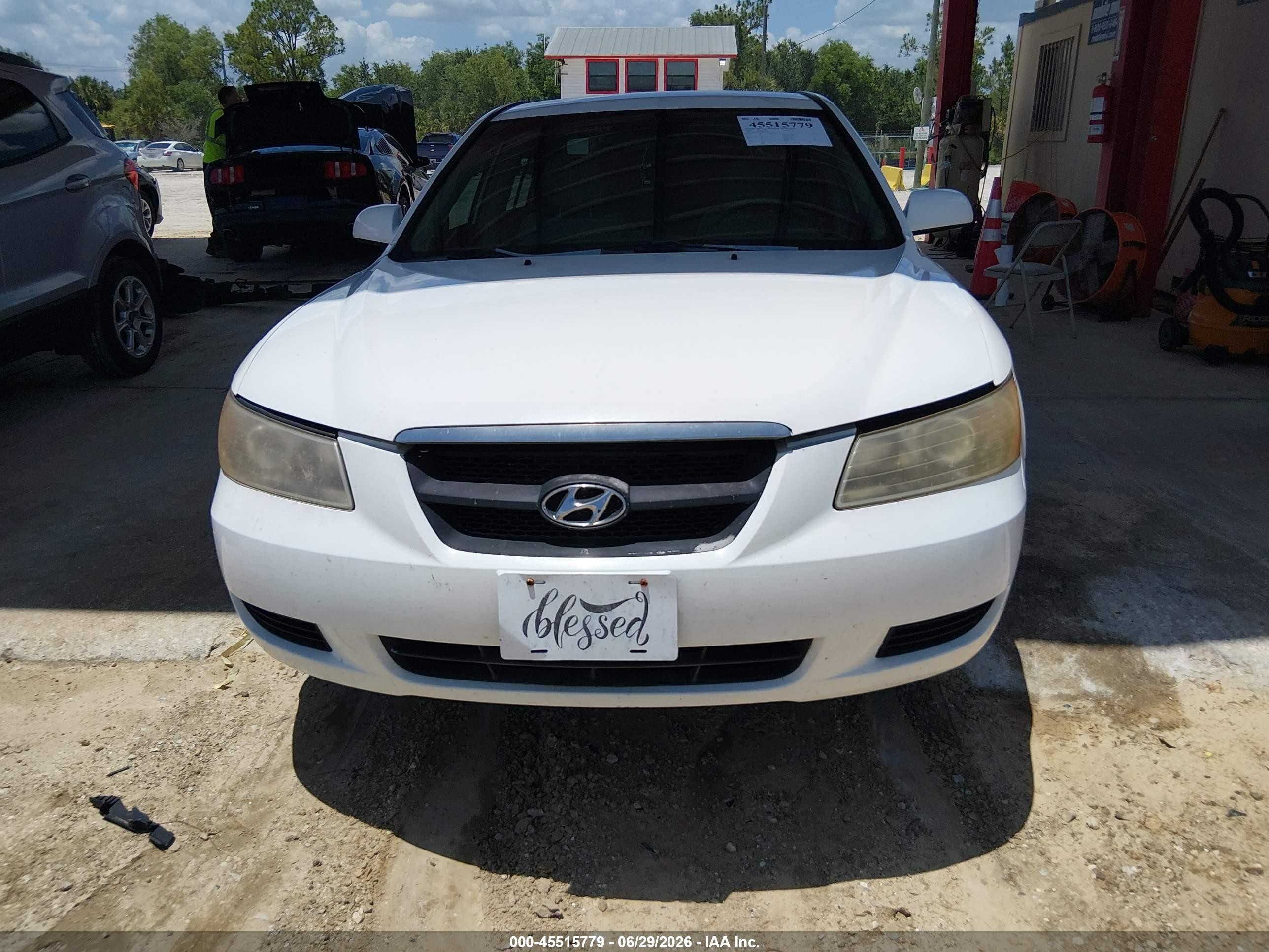 2008 Hyundai Sonata Gls White vin: 5NPET46C38H344510