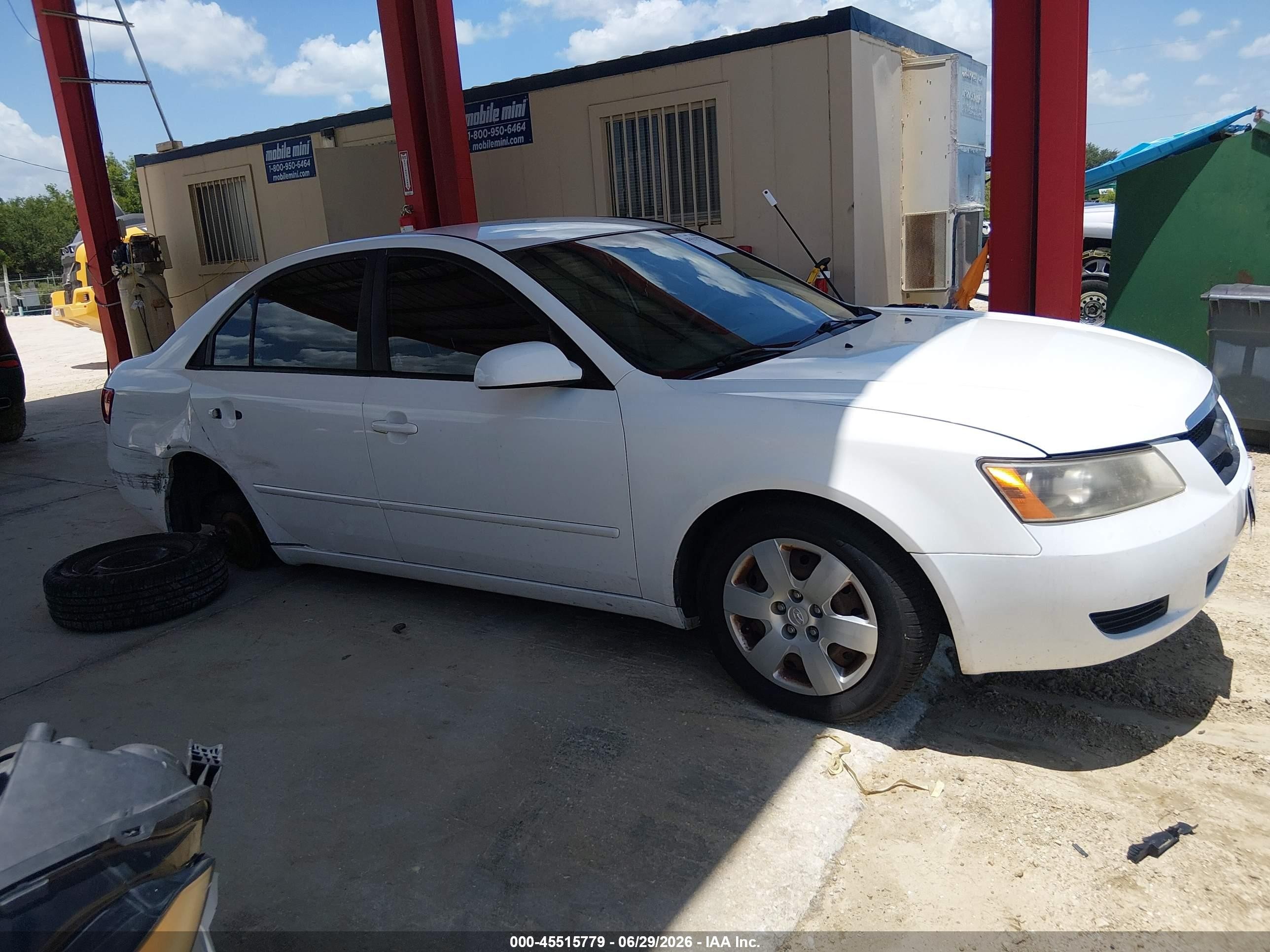 2008 Hyundai Sonata Gls White vin: 5NPET46C38H344510