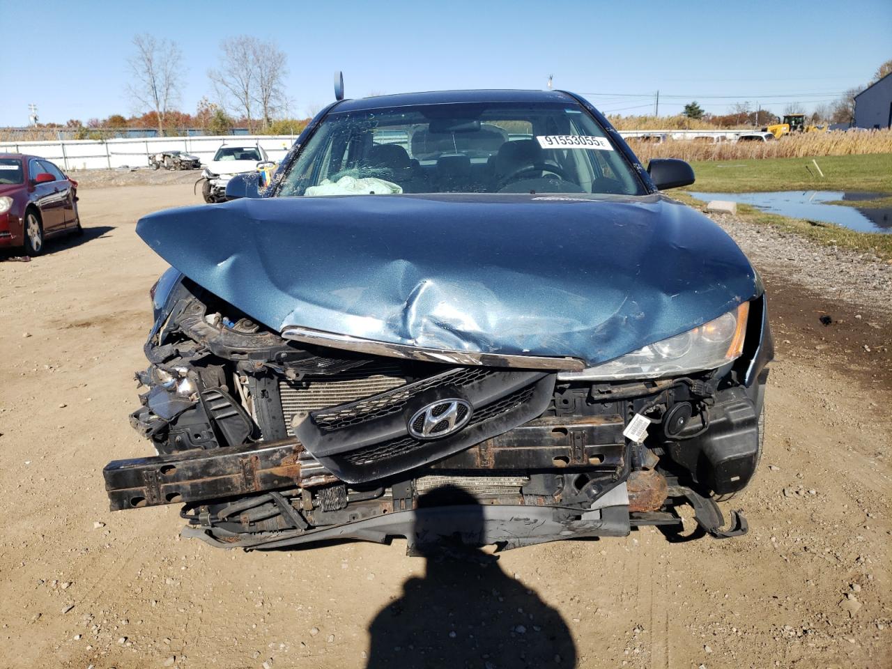 2008 Hyundai Sonata Gls Синий vin: 5NPET46C38H353160