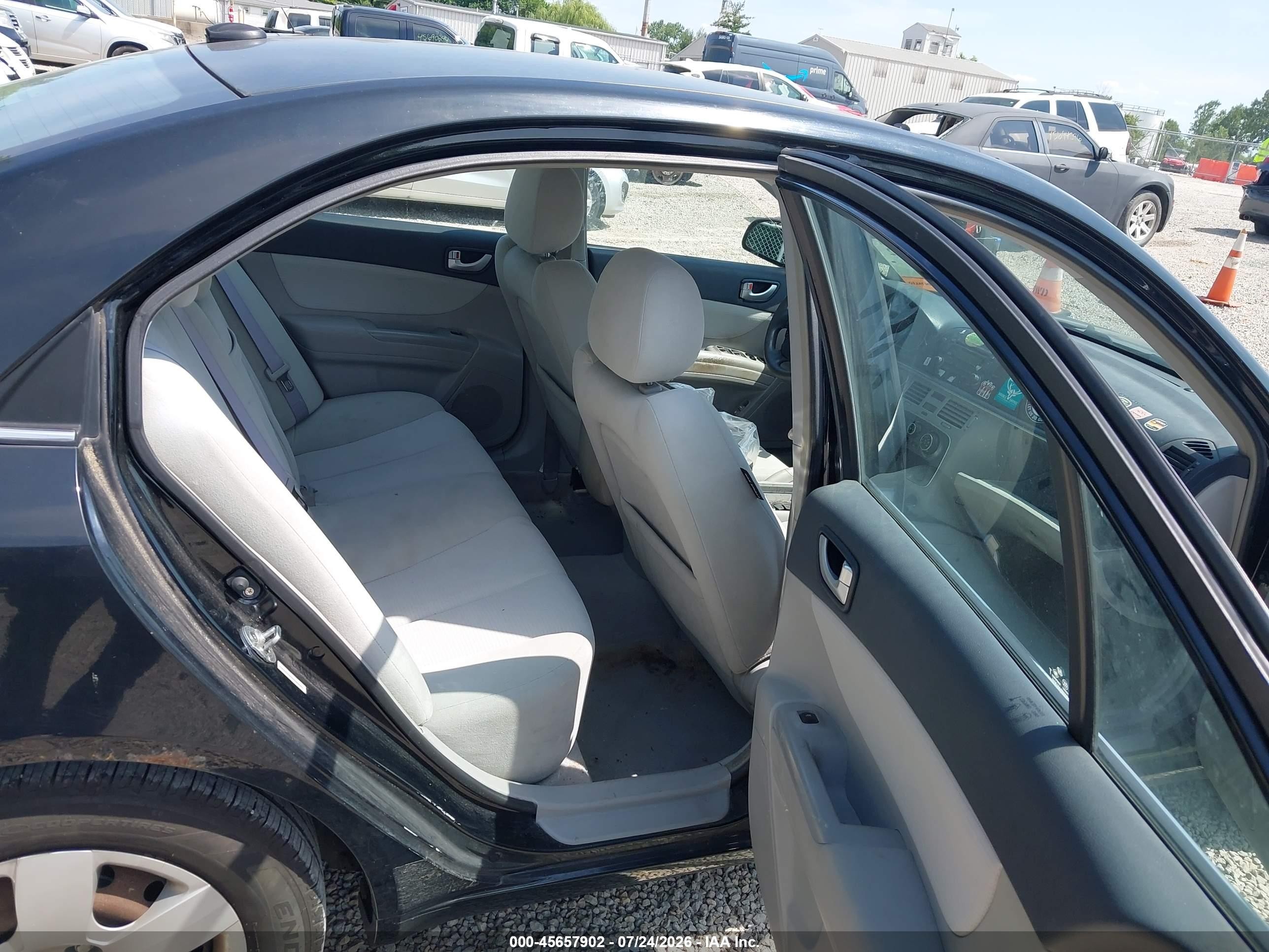 2008 Hyundai Sonata Gls Black vin: 5NPET46C38H385865