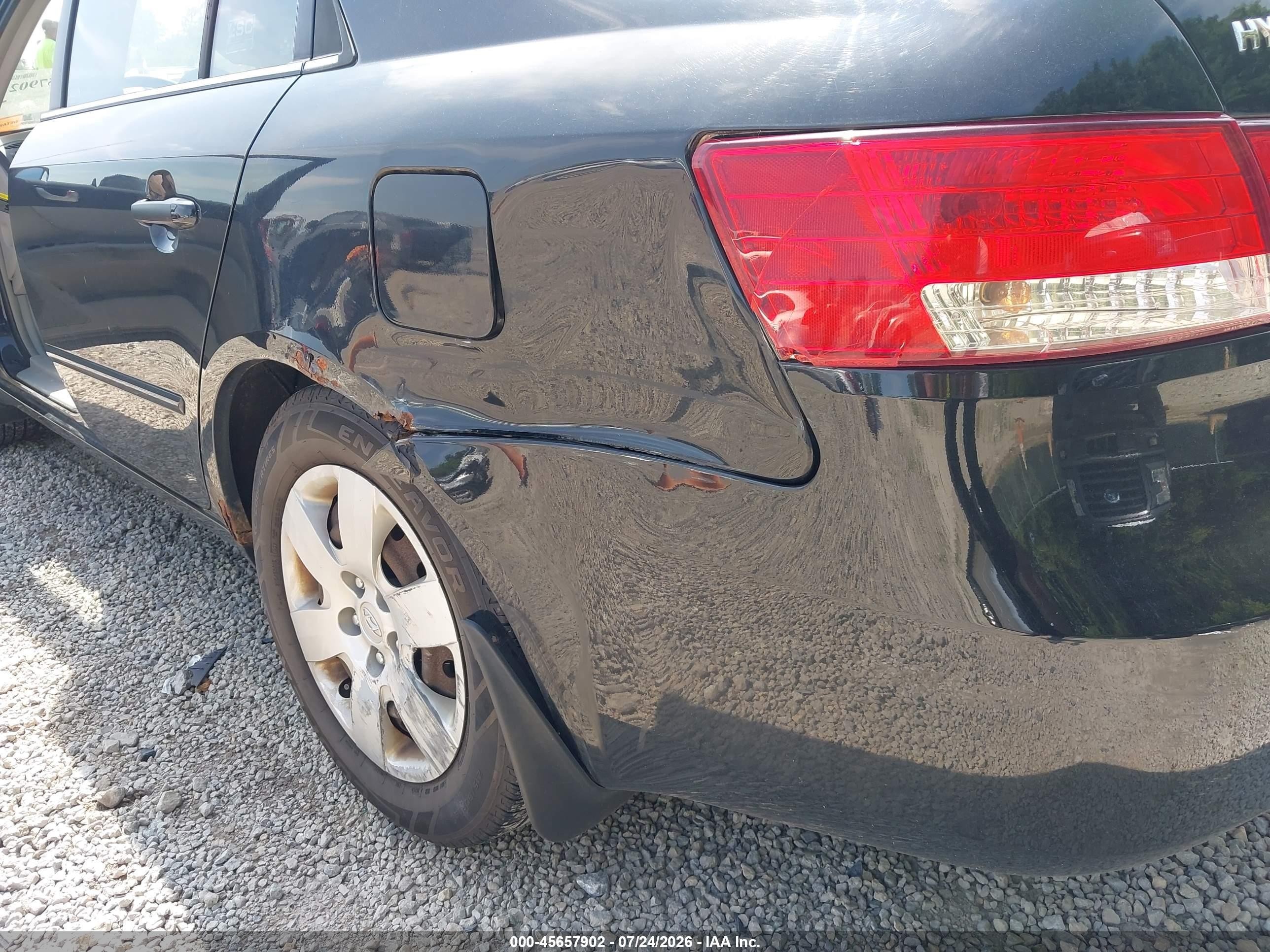 2008 Hyundai Sonata Gls Black vin: 5NPET46C38H385865