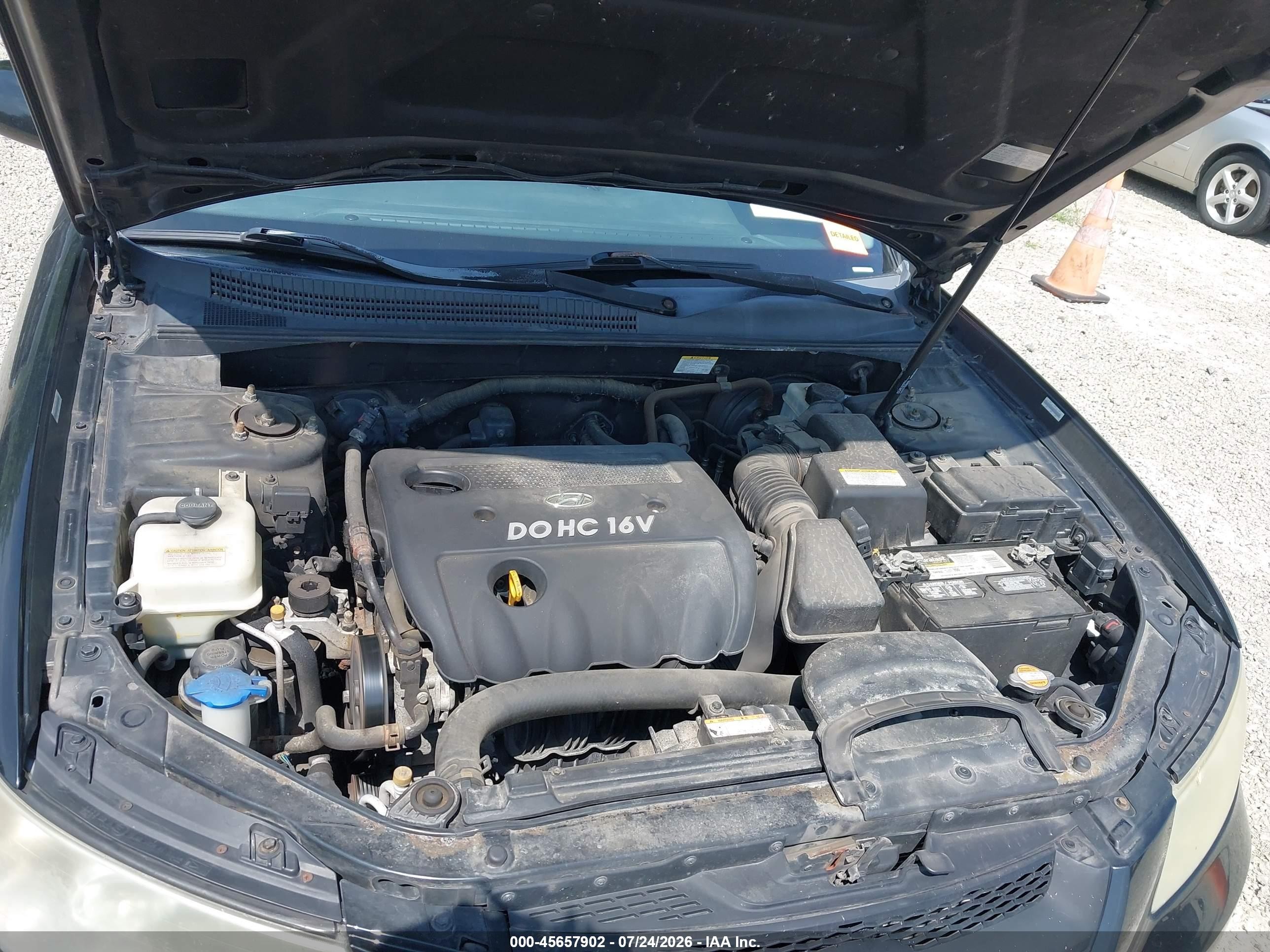 2008 Hyundai Sonata Gls Black vin: 5NPET46C38H385865