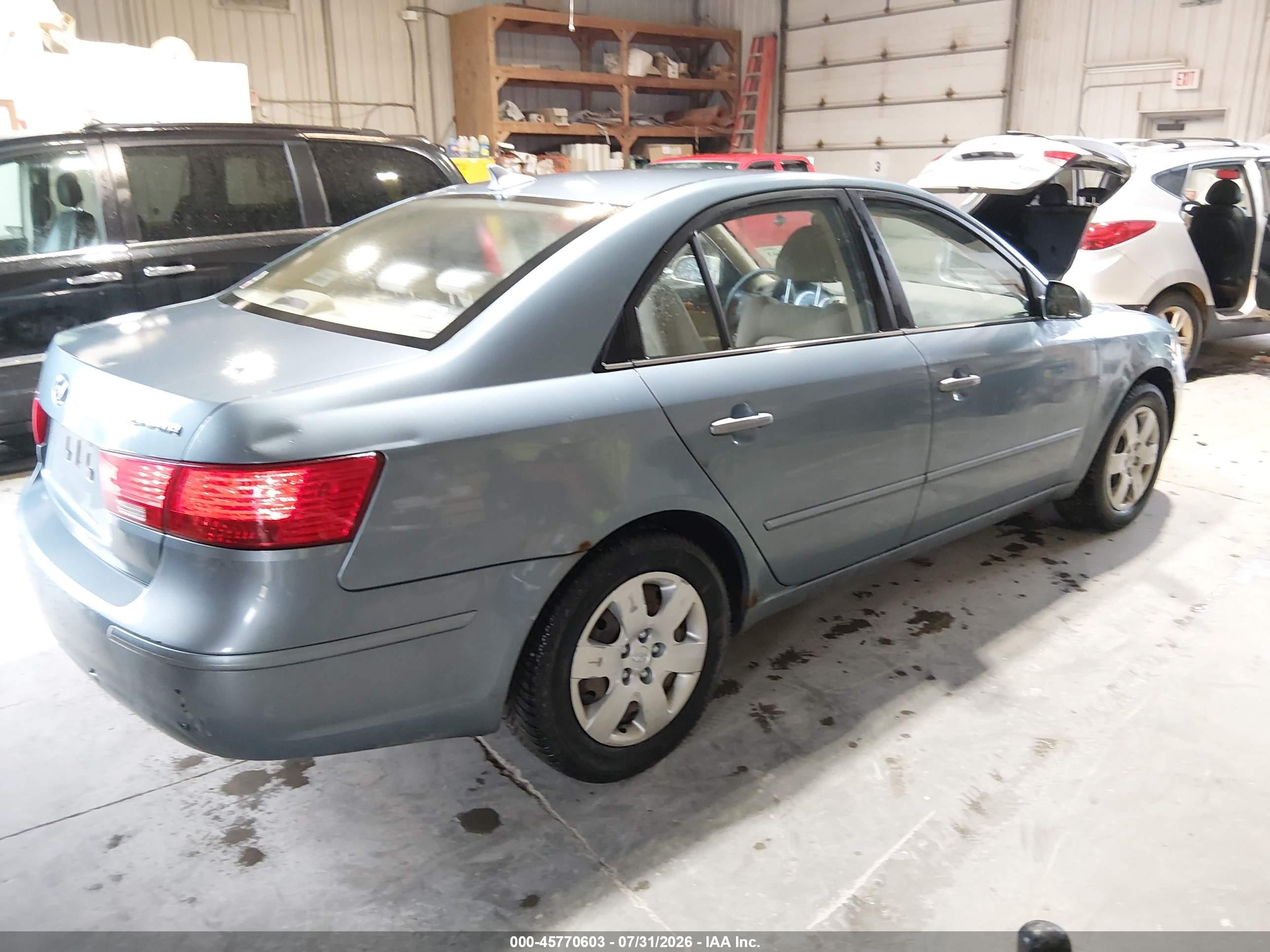 2009 Hyundai Sonata Gls Light Blue vin: 5NPET46C39H442843