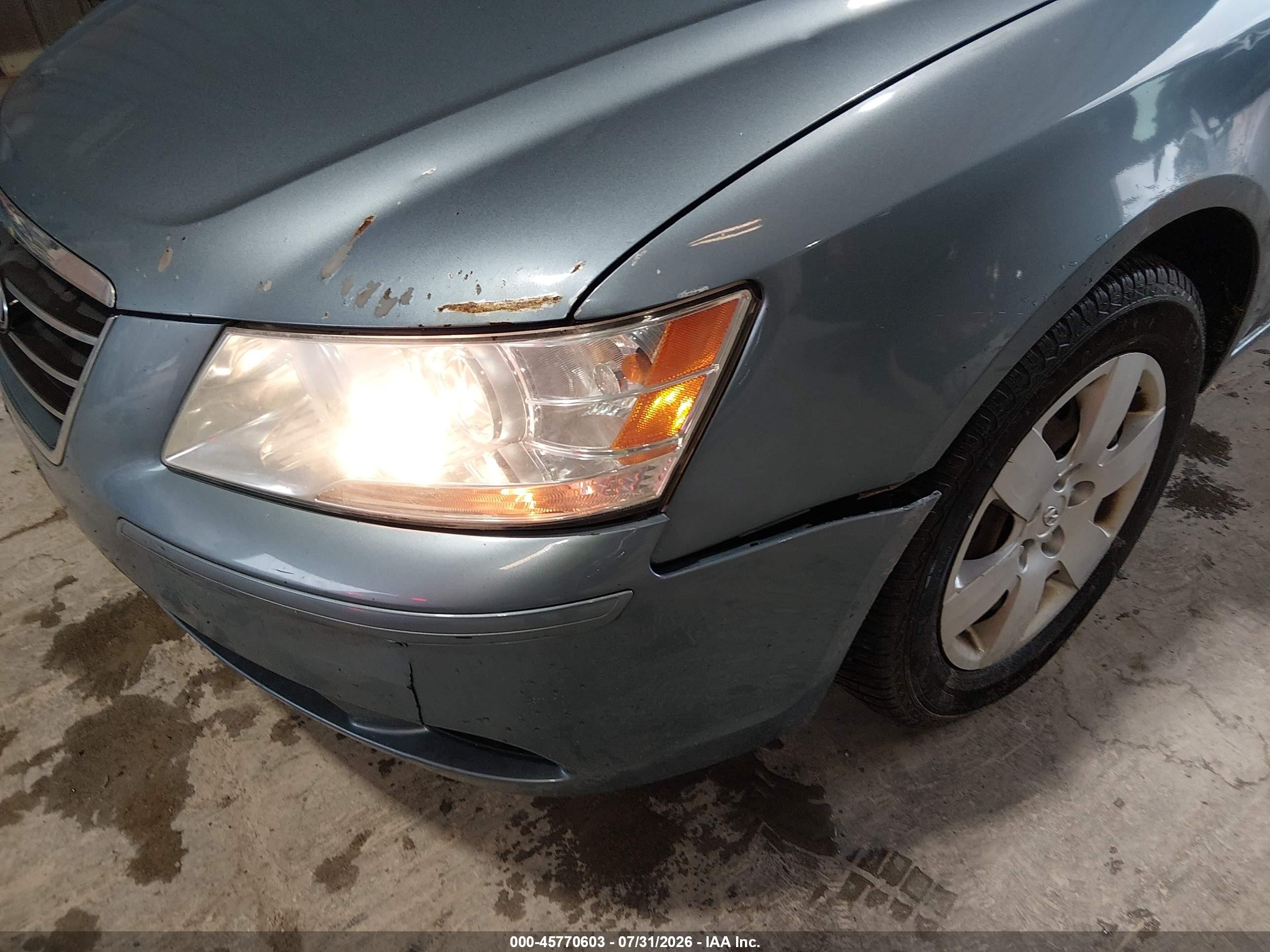2009 Hyundai Sonata Gls Light Blue vin: 5NPET46C39H442843