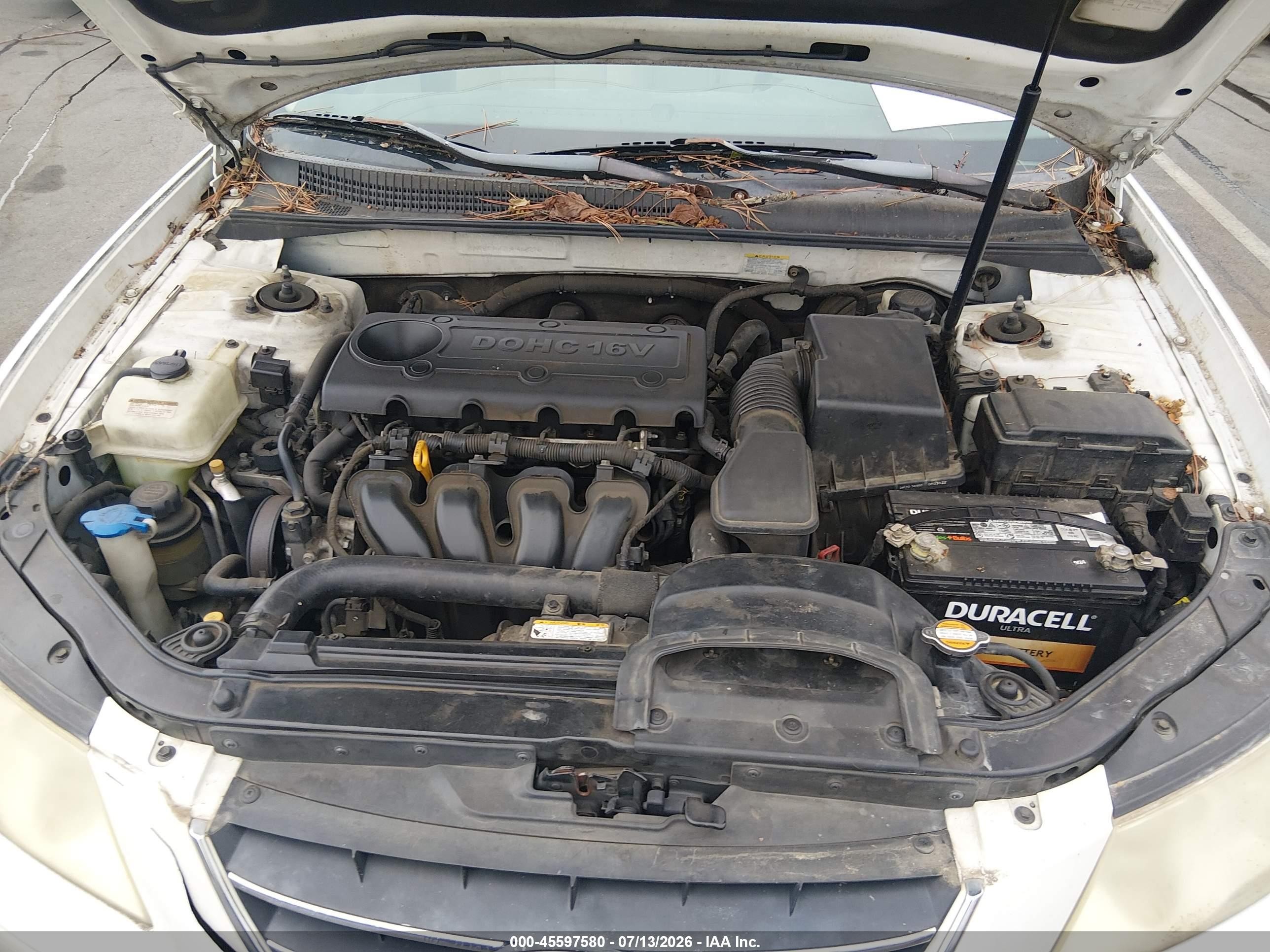 2009 Hyundai Sonata Gls Белый vin: 5NPET46C39H468276