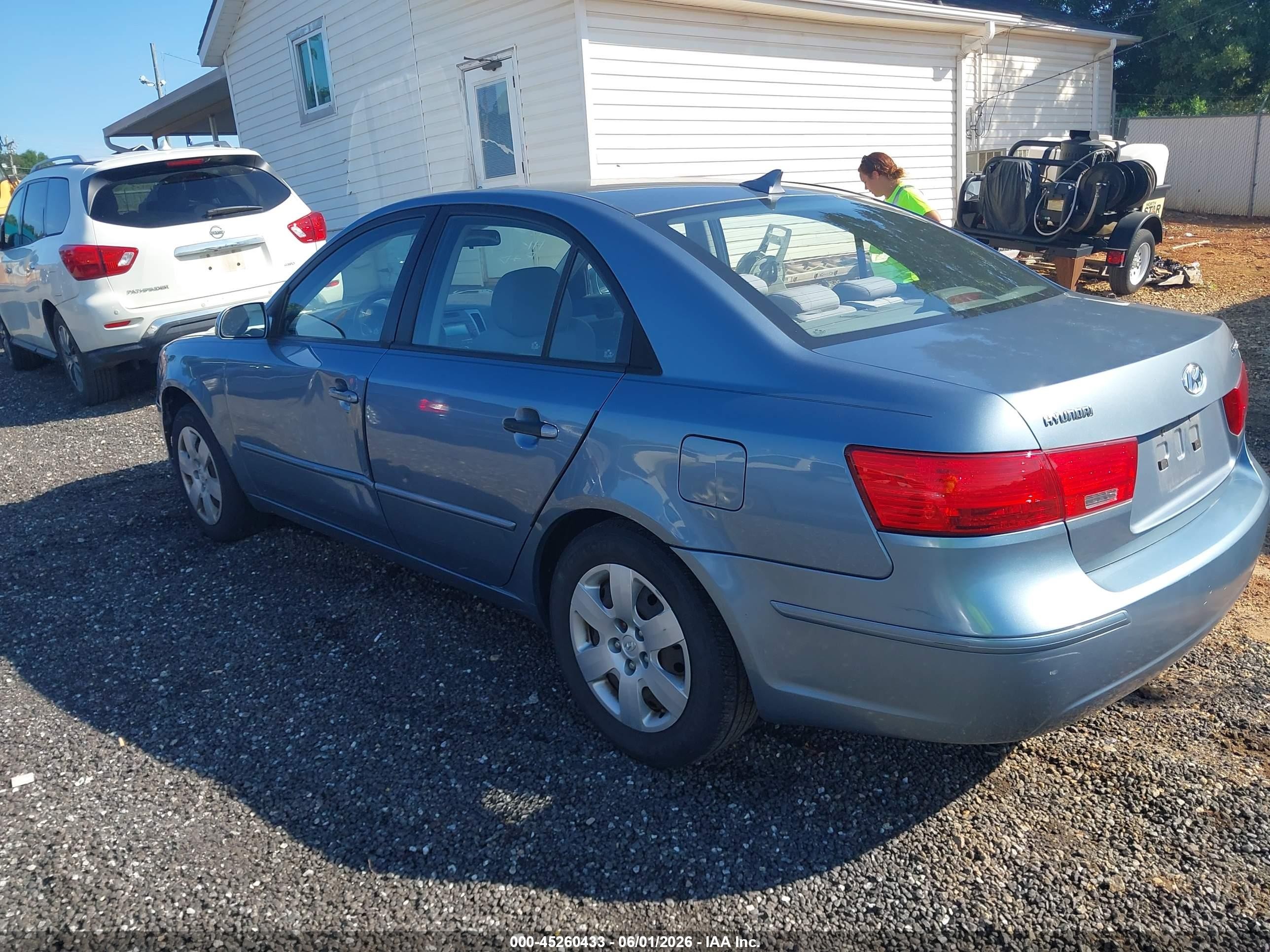 2009 Hyundai Sonata Gls Light Blue vin: 5NPET46C39H480864