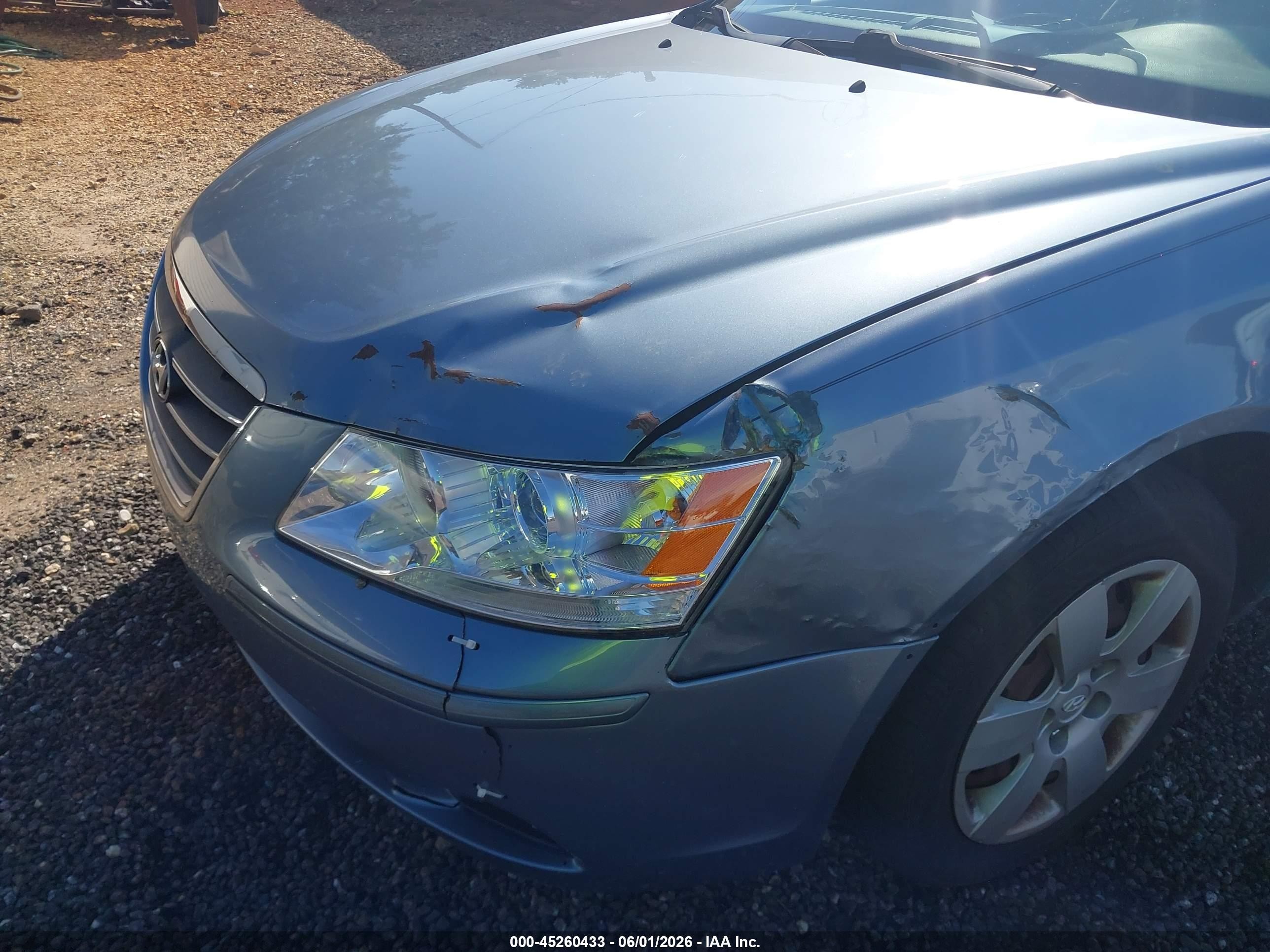 2009 Hyundai Sonata Gls Light Blue vin: 5NPET46C39H480864