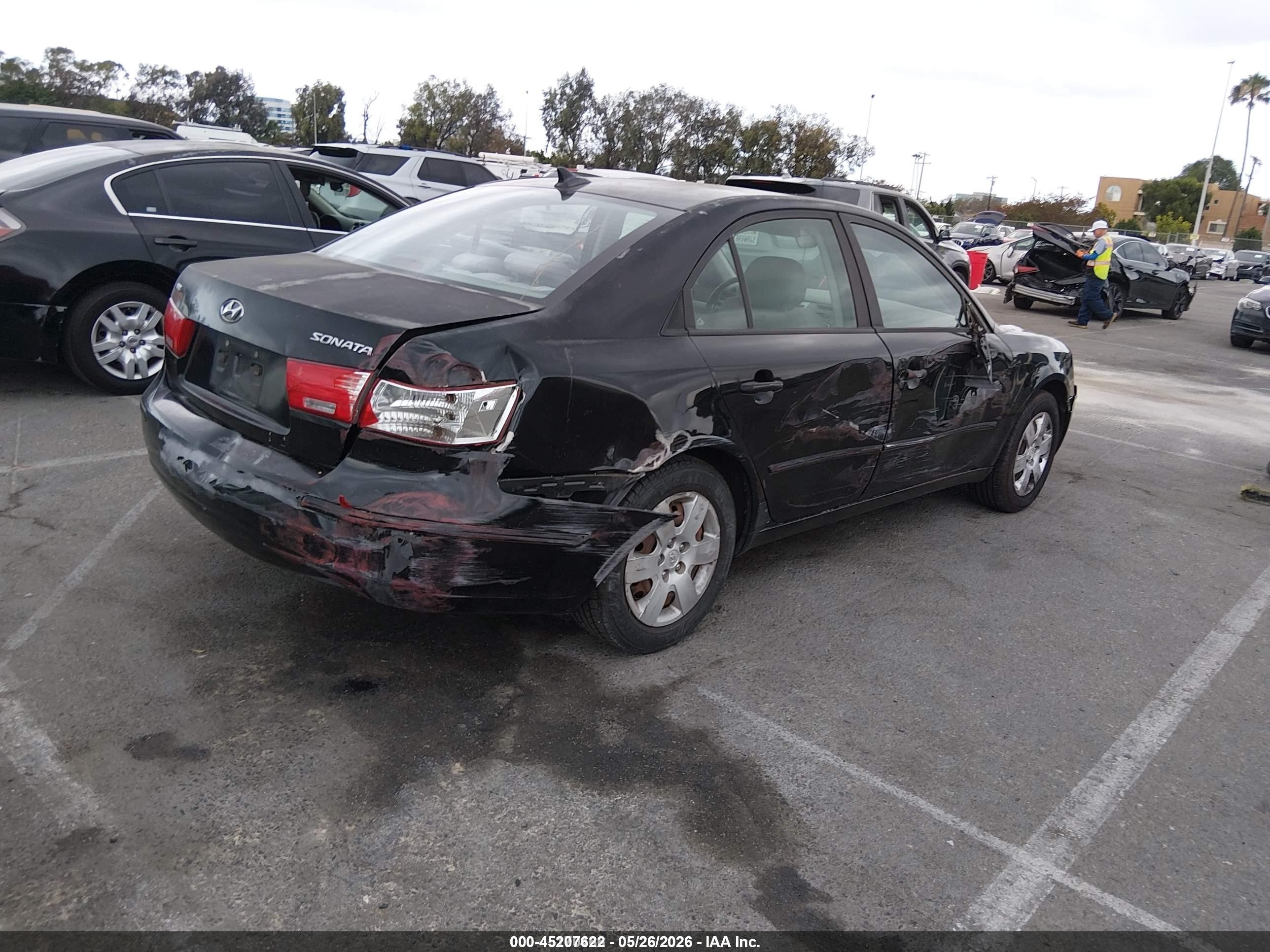 2009 Hyundai Sonata Gls Black vin: 5NPET46C39H495459