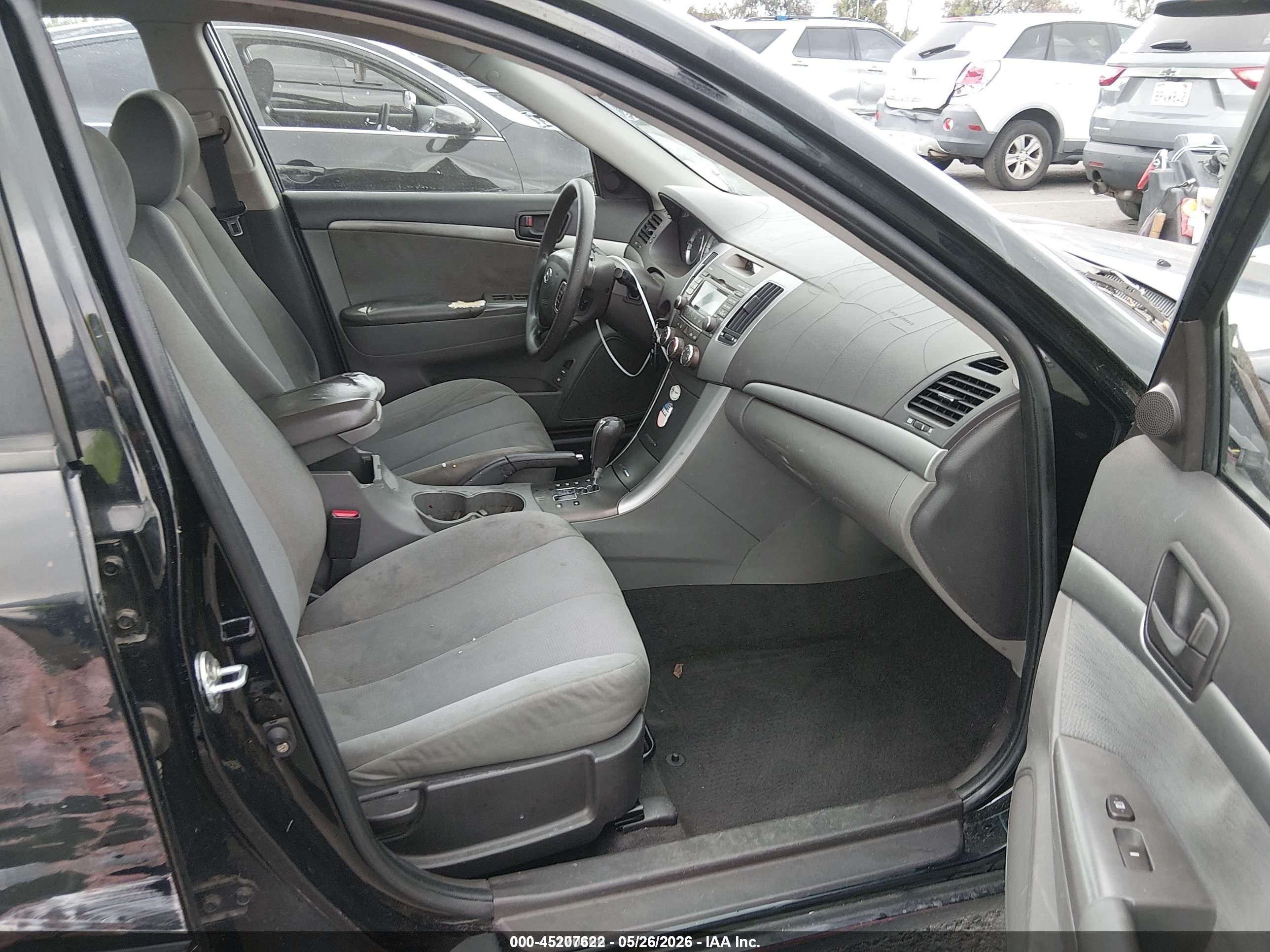 2009 Hyundai Sonata Gls Black vin: 5NPET46C39H495459