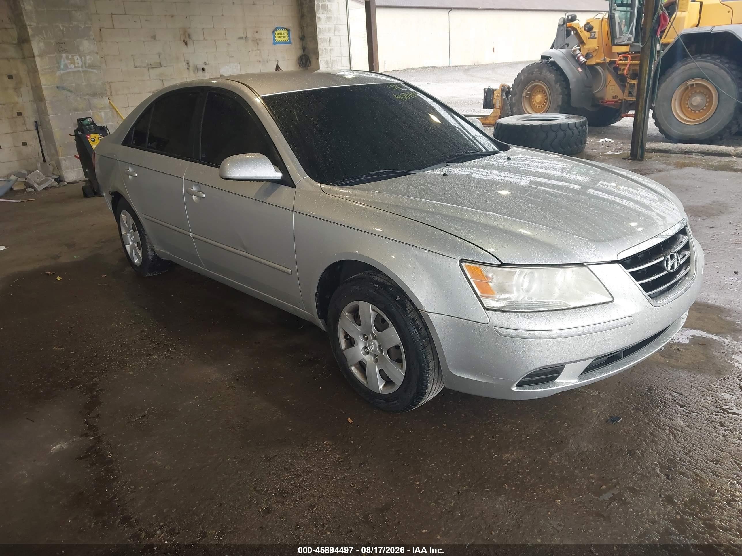 2009 Hyundai Sonata Gls Silver vin: 5NPET46C39H516861