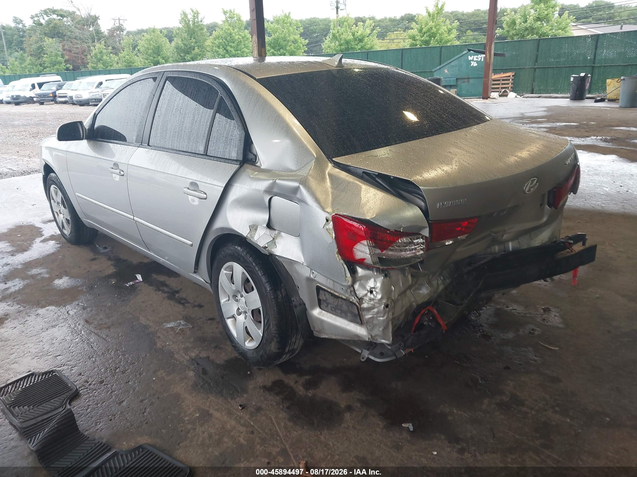 2009 Hyundai Sonata Gls Серебряный vin: 5NPET46C39H516861